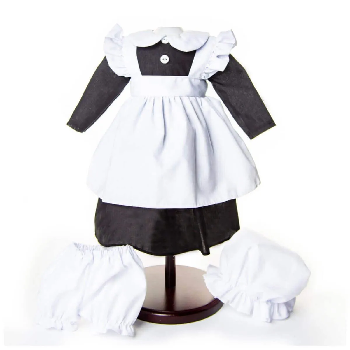 4 Piece Scullery Kitchen Maid Outfit, Doll Clothes for 18 Inch Dolls