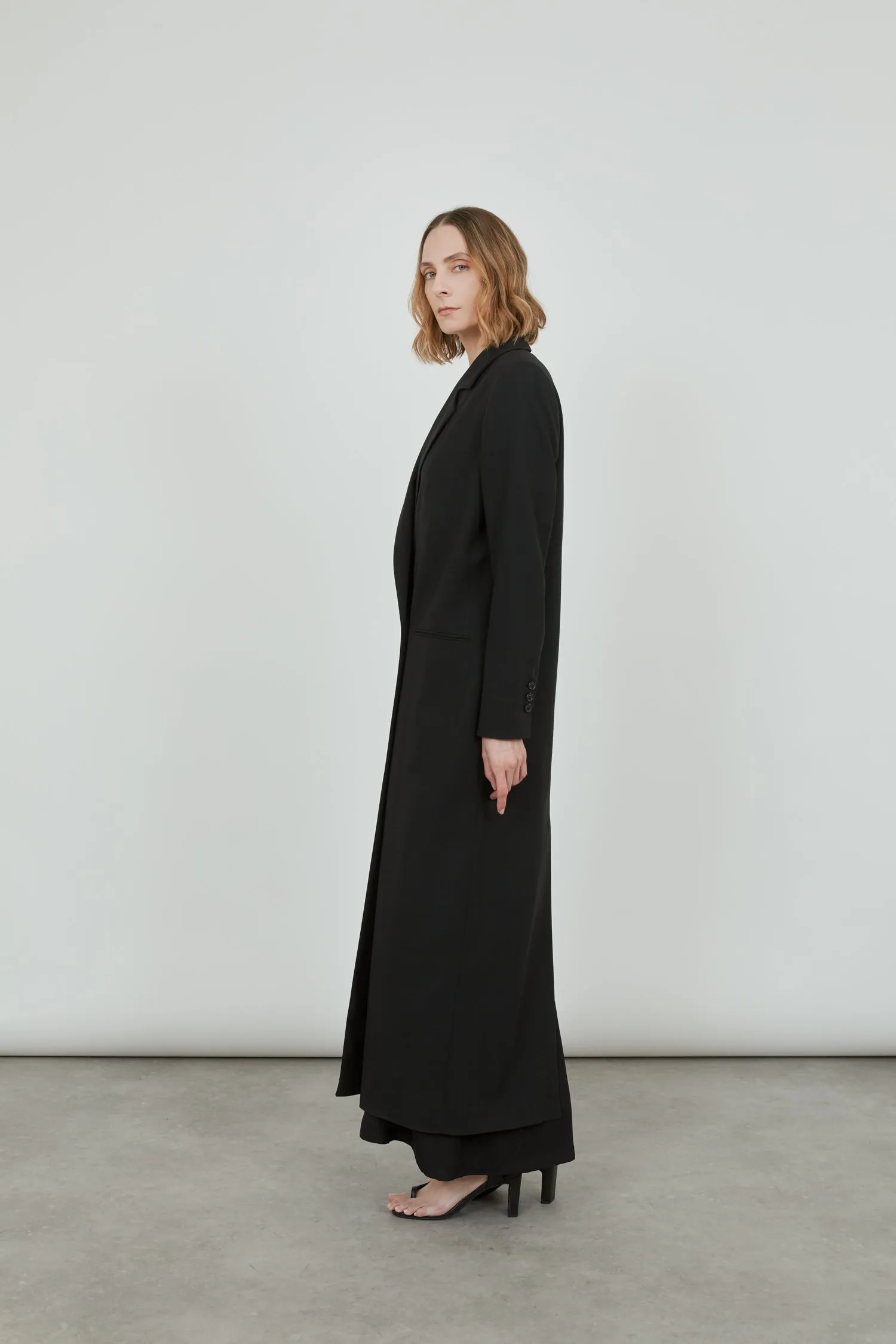 Adeline coat | Black - Virgin wool