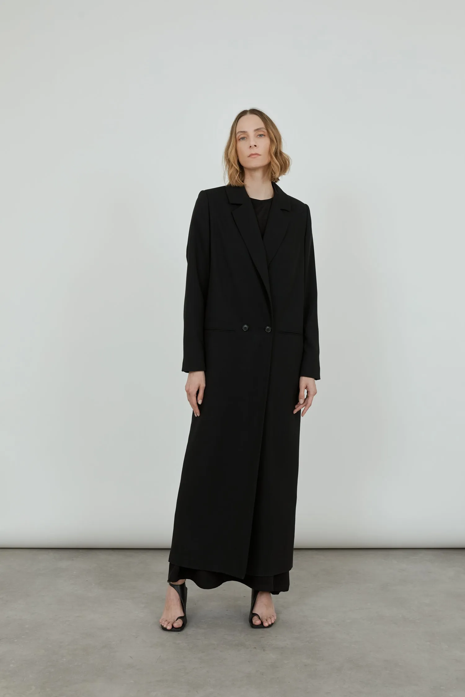 Adeline coat | Black - Virgin wool