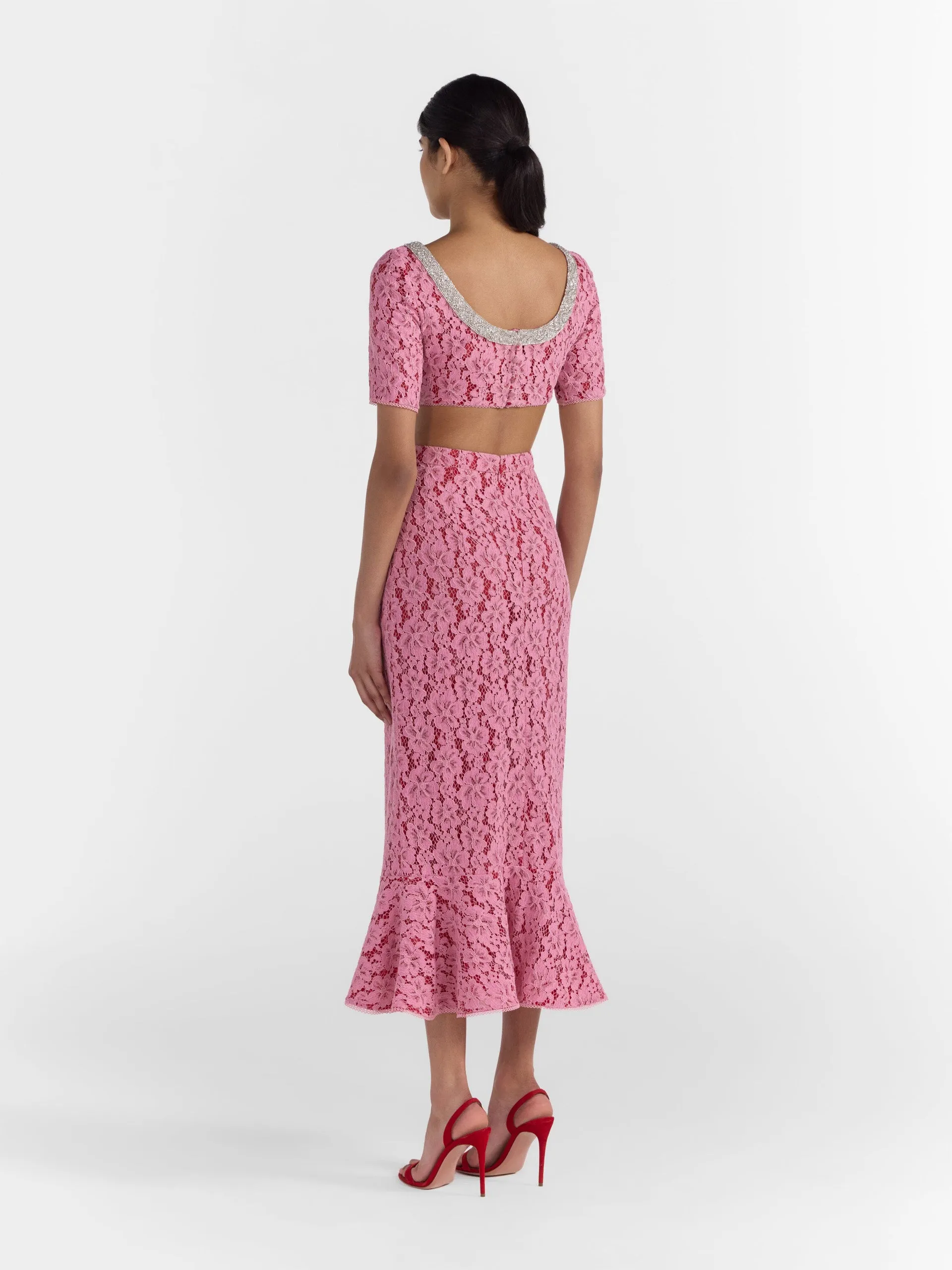 Aidan skirt in valentine pink