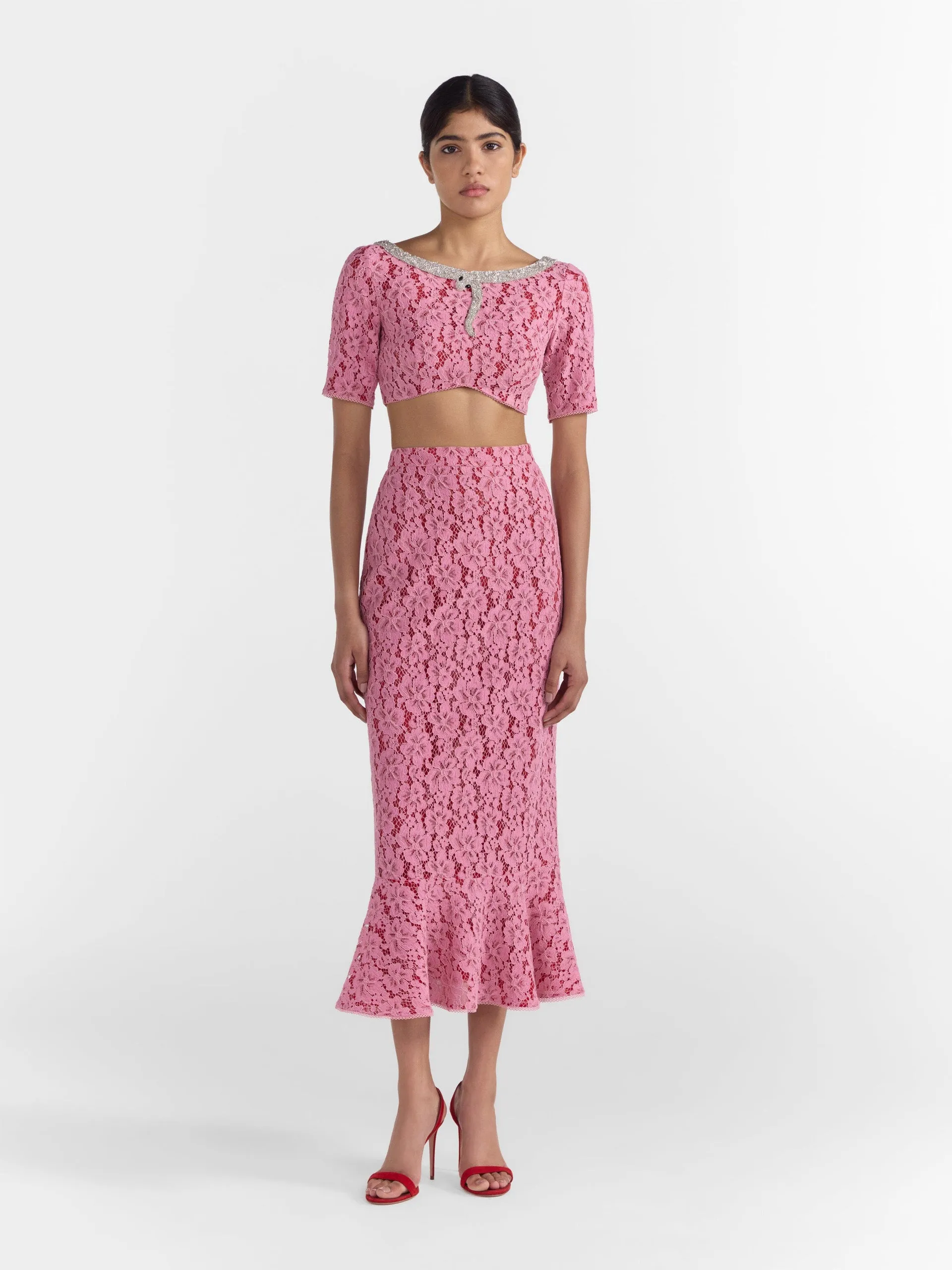 Aidan skirt in valentine pink