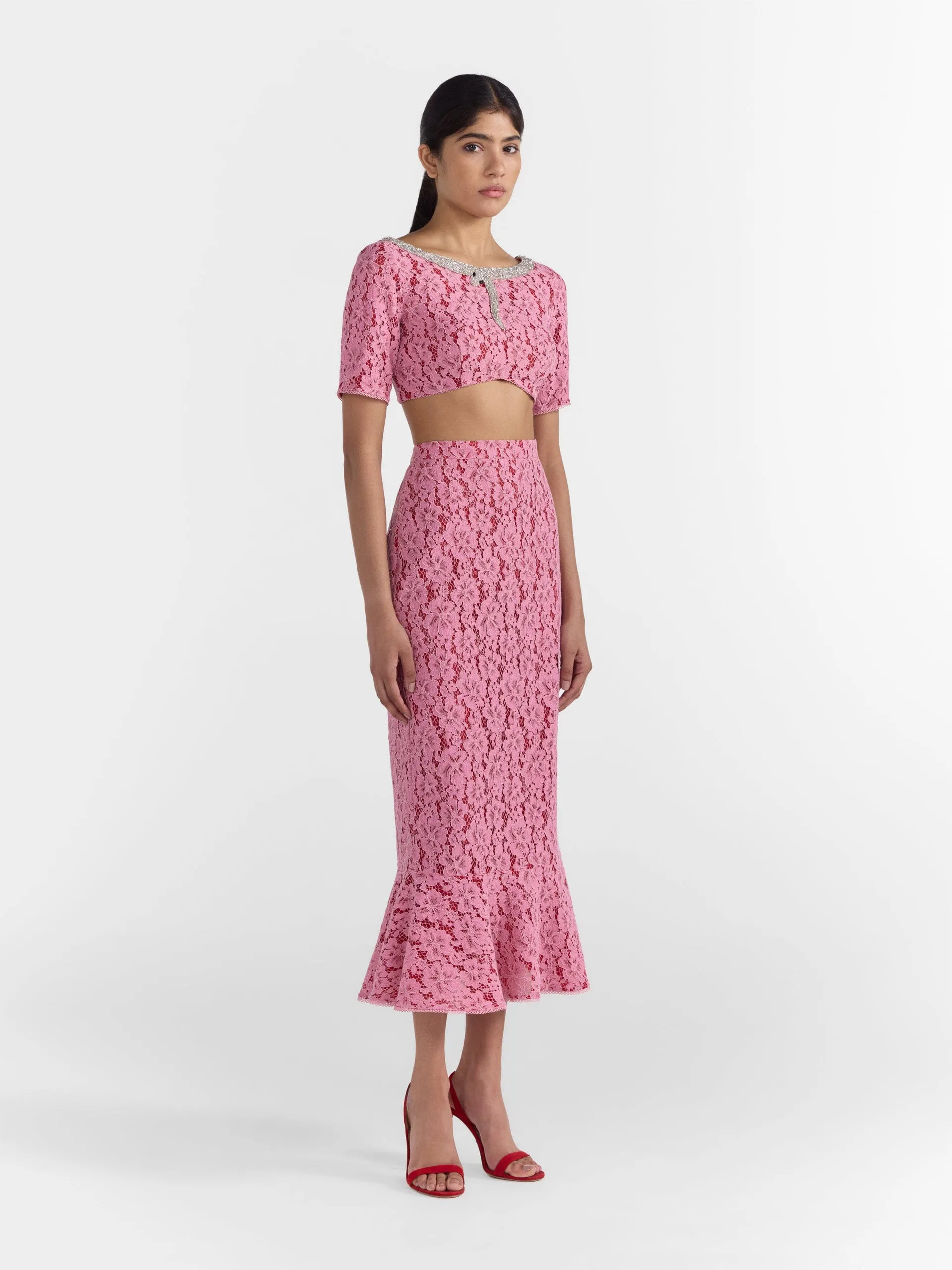 Aidan skirt in valentine pink