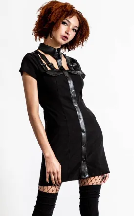 All Attitude Cut Out Dress | Black