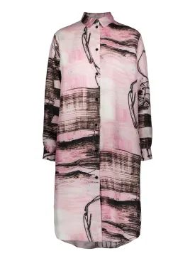 BROMLEY LONG SLEEVED SHIRT DRESS  - Art on fashion