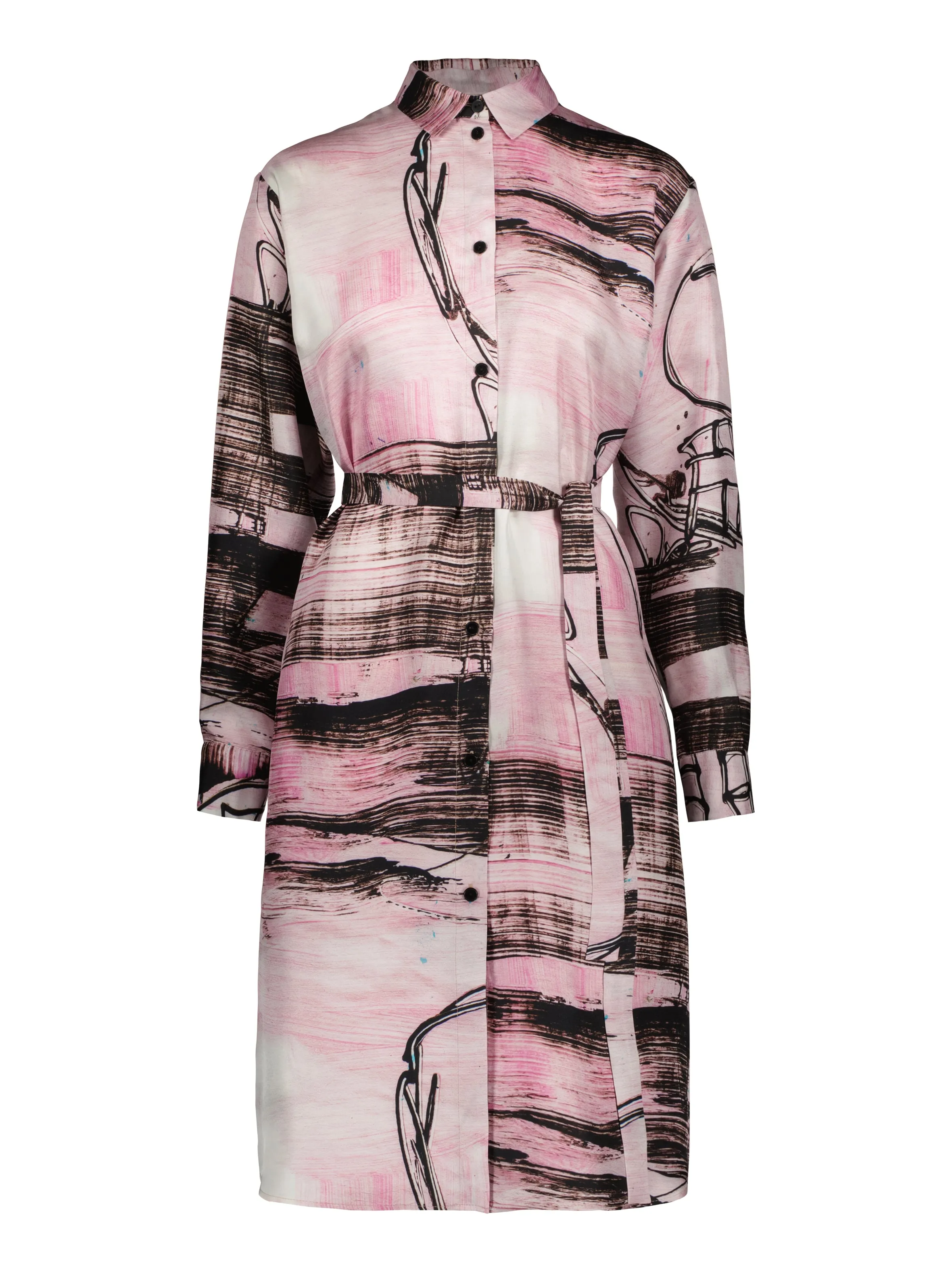 BROMLEY LONG SLEEVED SHIRT DRESS  - Art on fashion