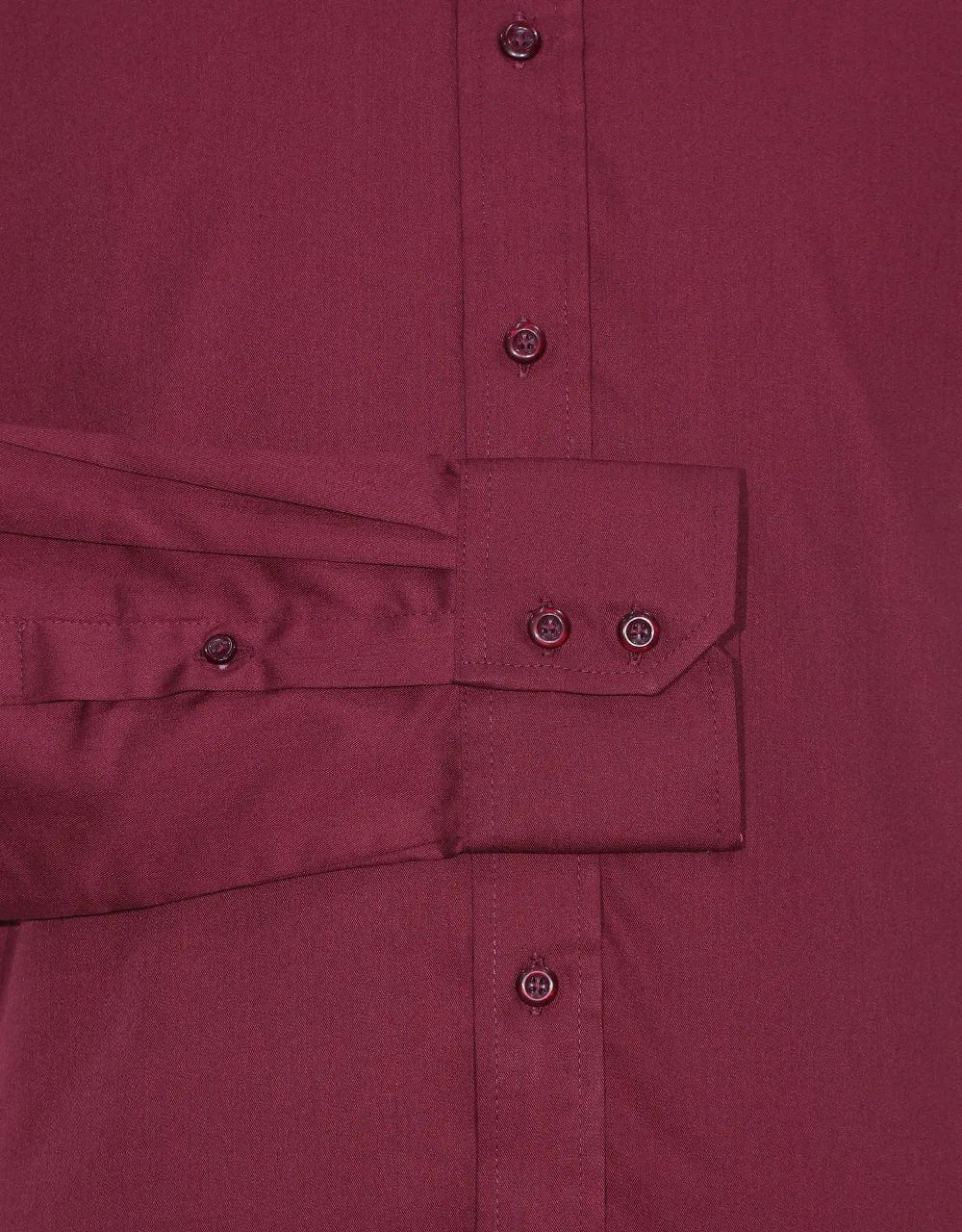 Burgundy Button Down Collar Shirt