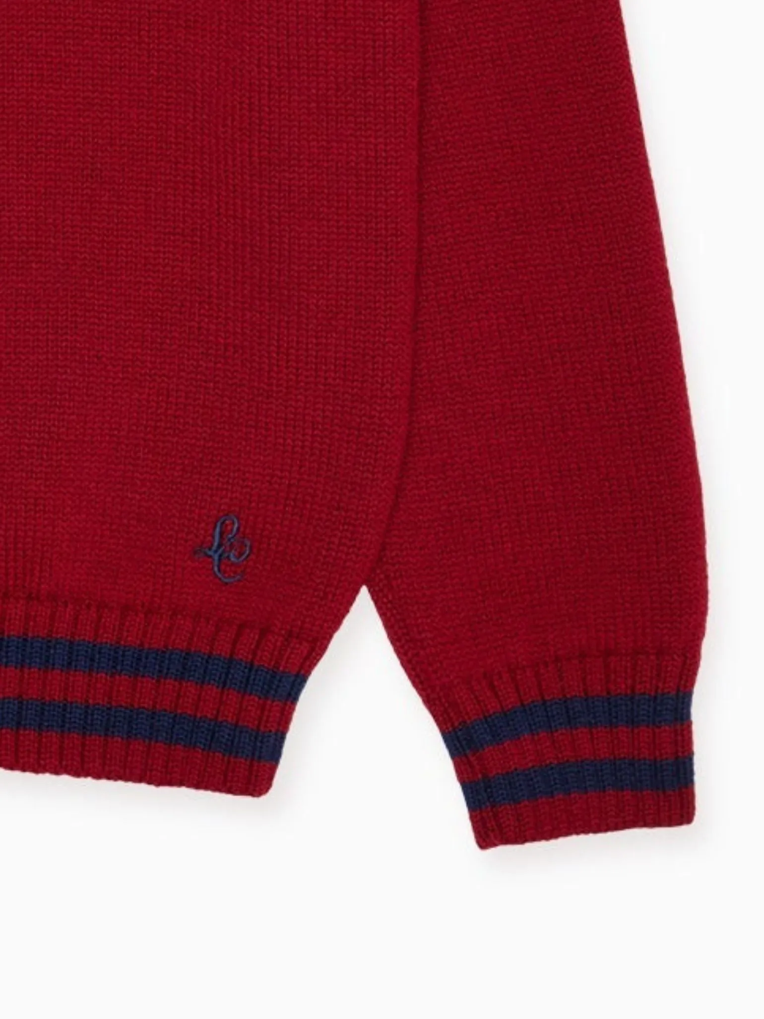 Burgundy Jules Merino Kids Cardigan