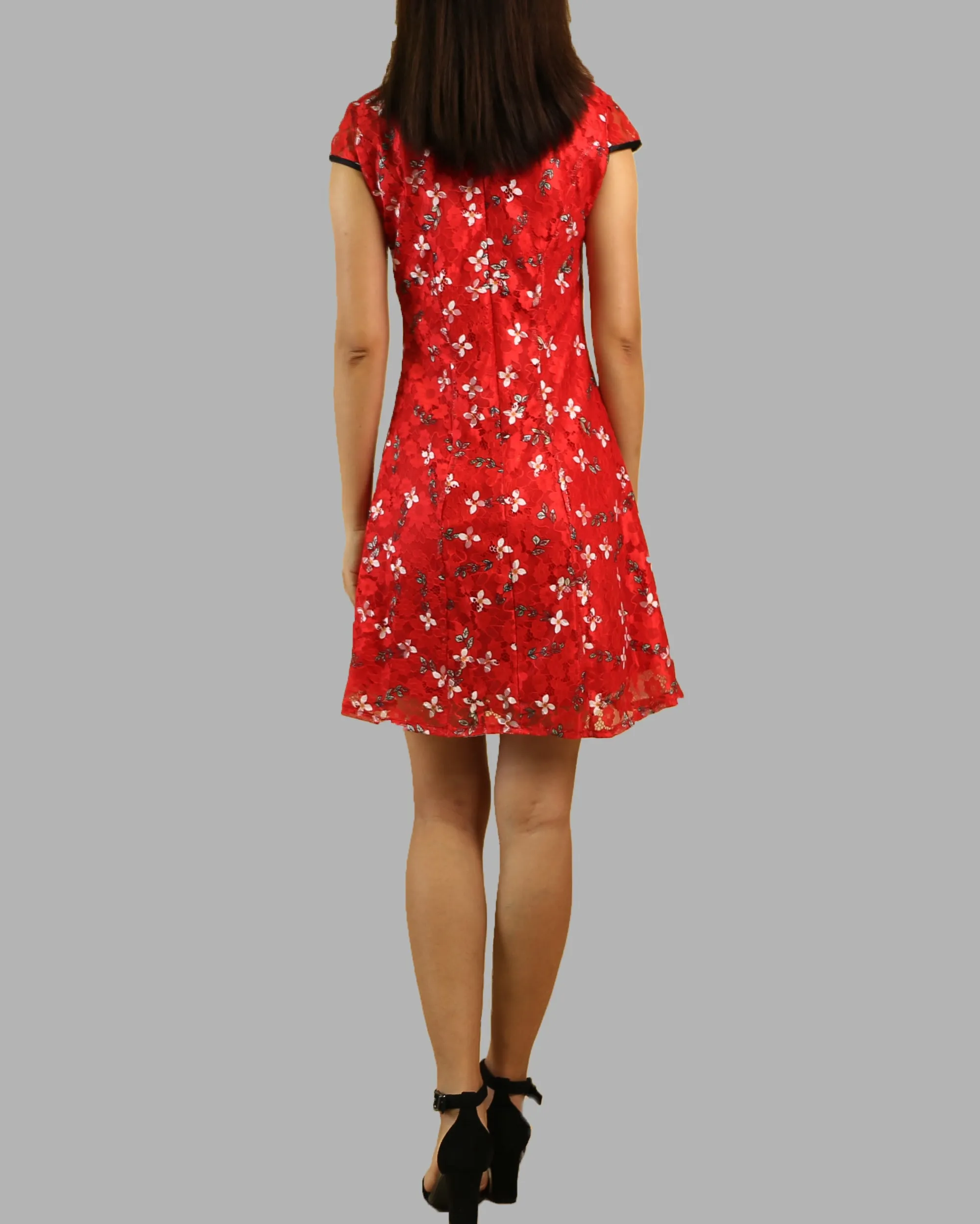 Cheongsam dress, Chinese Vintage dress, Asian style lace dress, Modern Cheongsam, Qipao dress(Q1058)