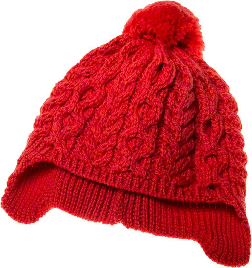 Childrens Supersoft Merino Wool Bobble Hat by Aran Mills - 4 Colours