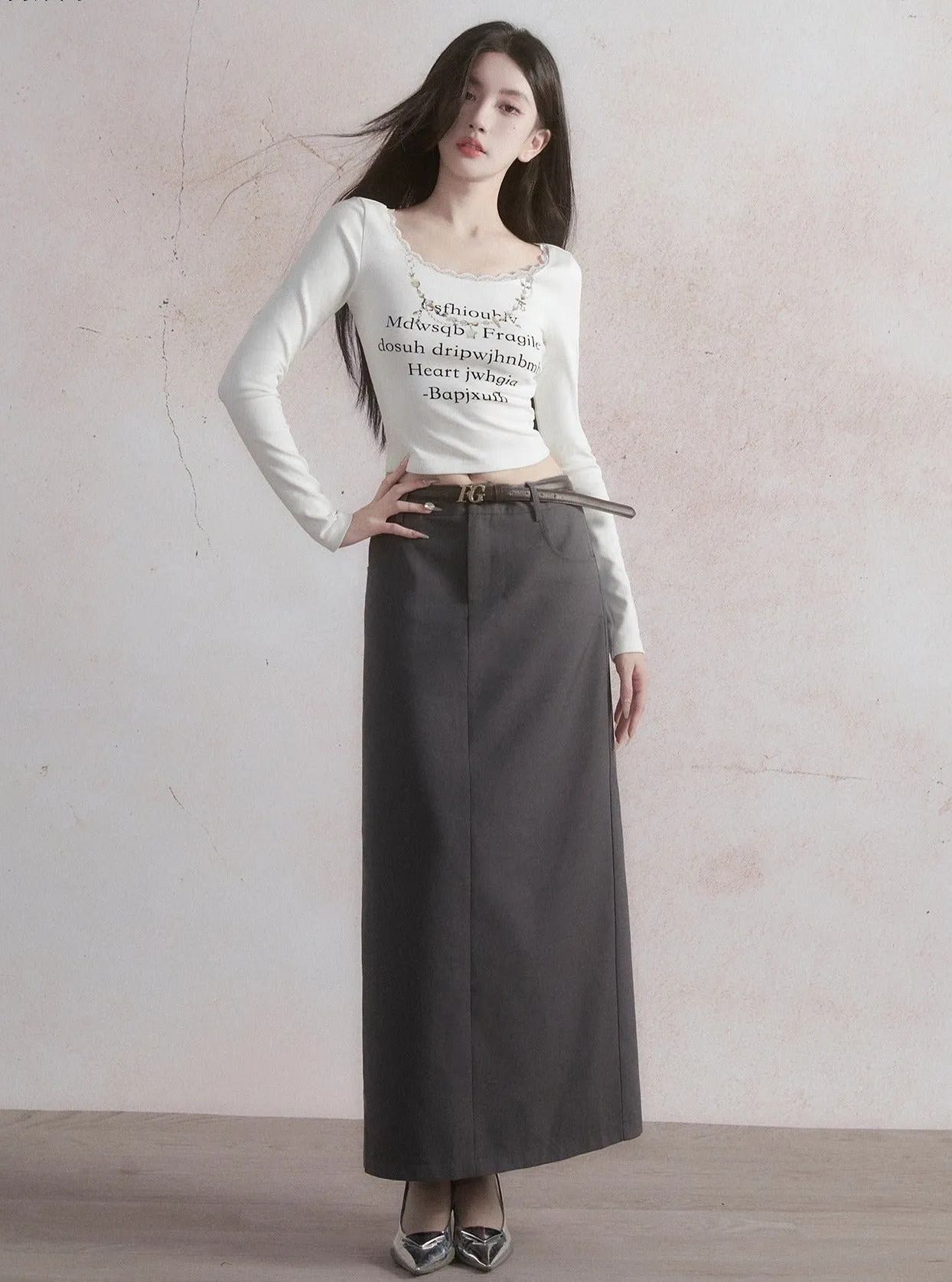 Classic  A-Line Maxi Skirt