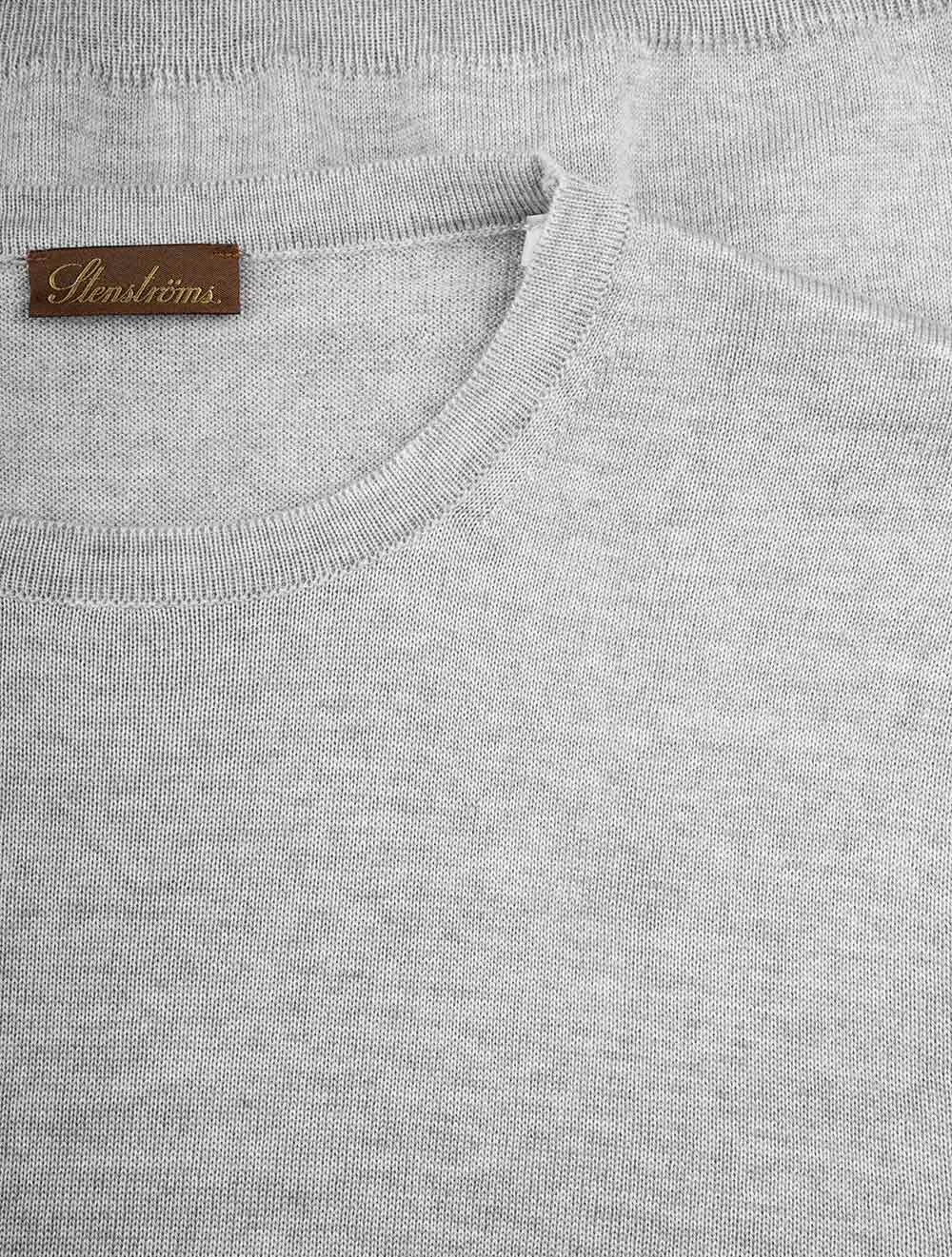 Crew Neck Knitwear Light Grey Melange