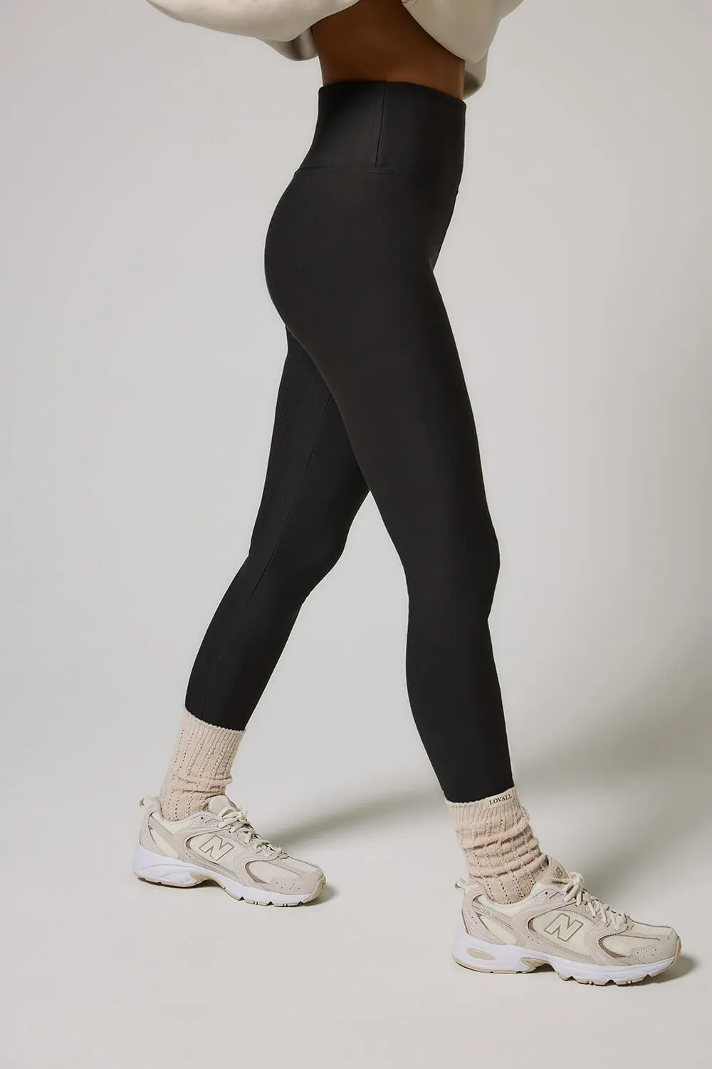 Curve Winter Everyday High Waisted Leggings - Black Coffee