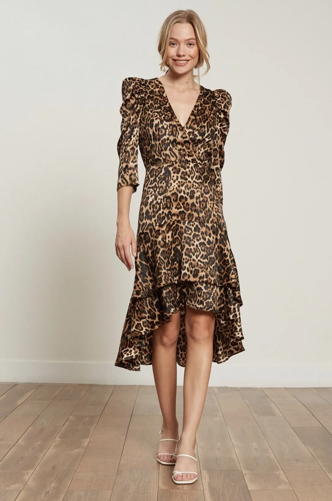 Drew Leopard Dress