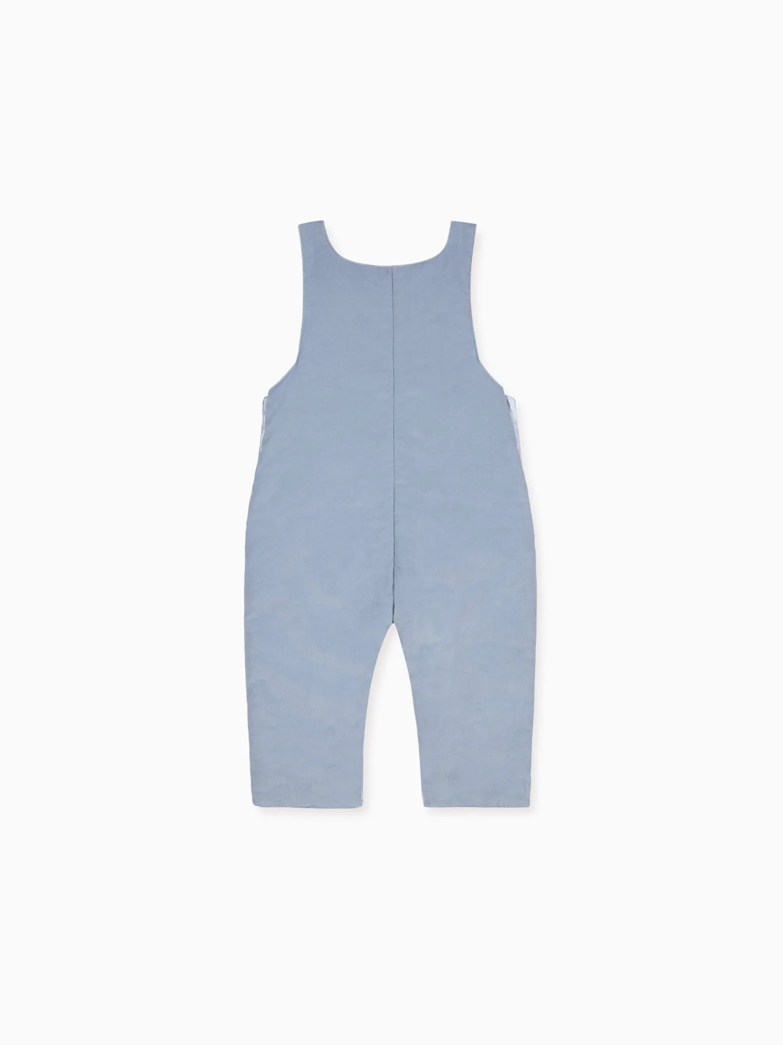 Dusty Blue Coroza Baby Dungarees