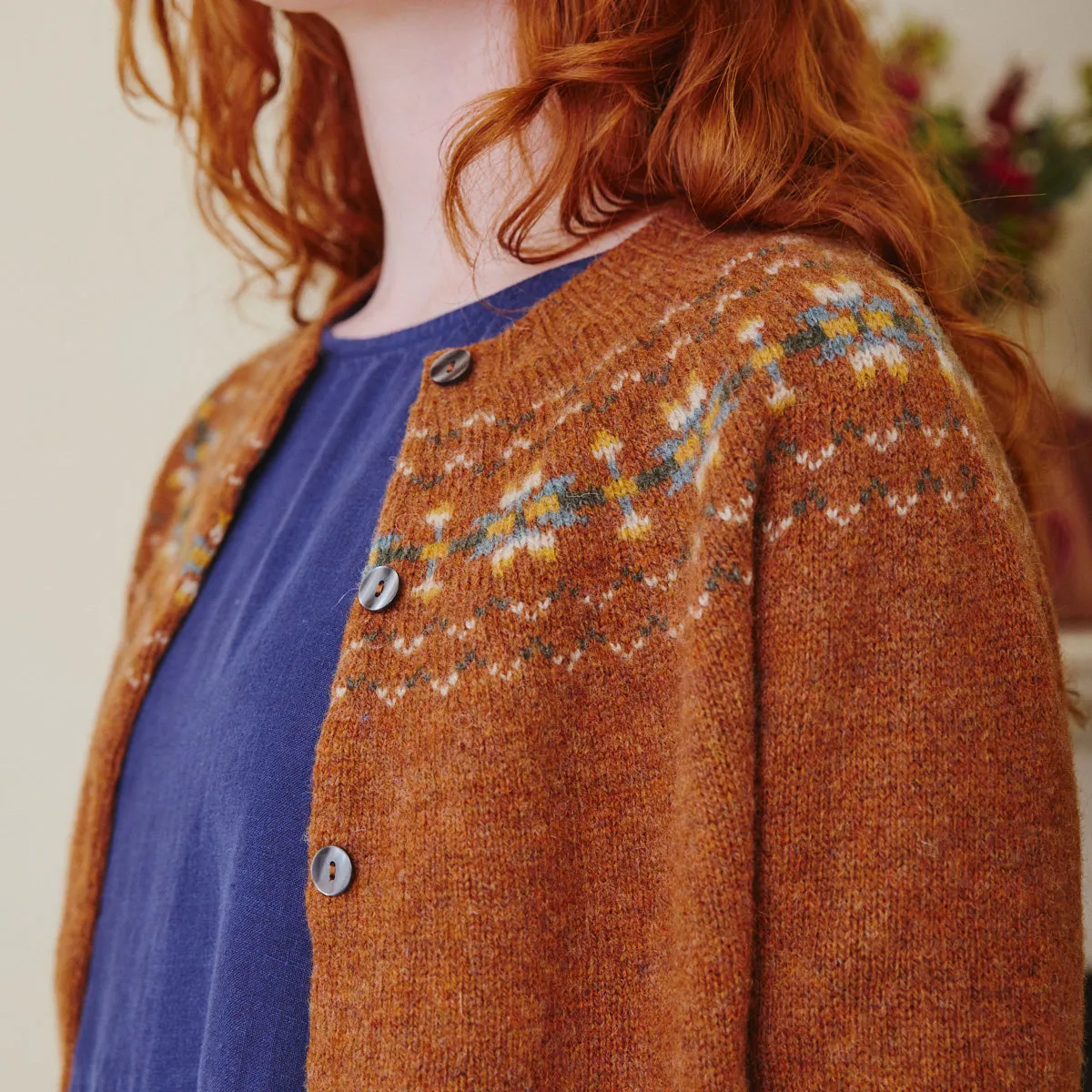 Fair Isle Cardigan - Sienna