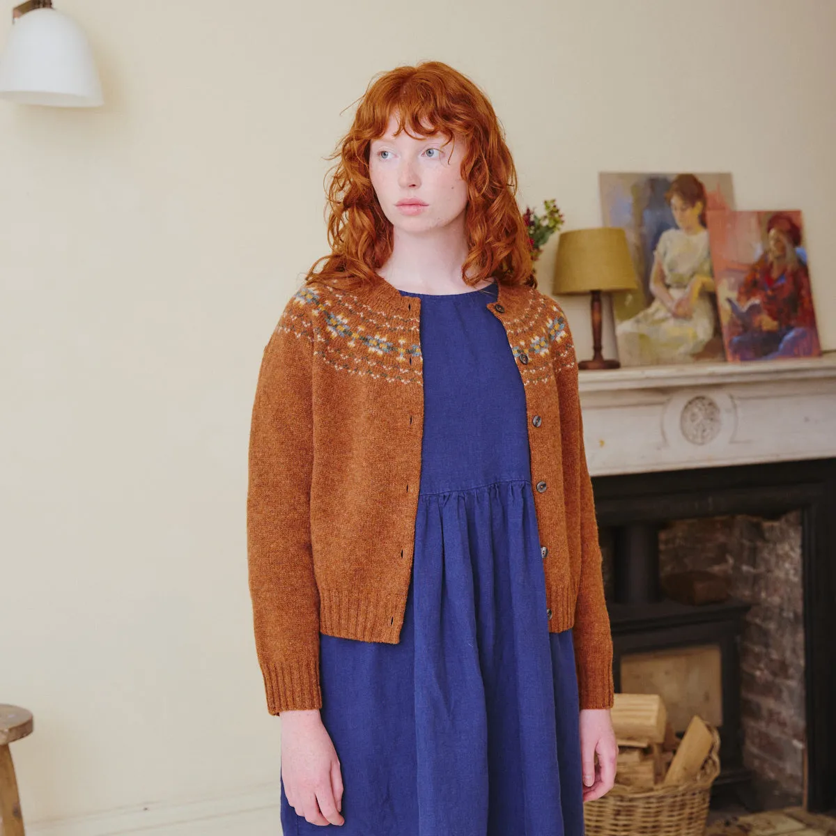 Fair Isle Cardigan - Sienna