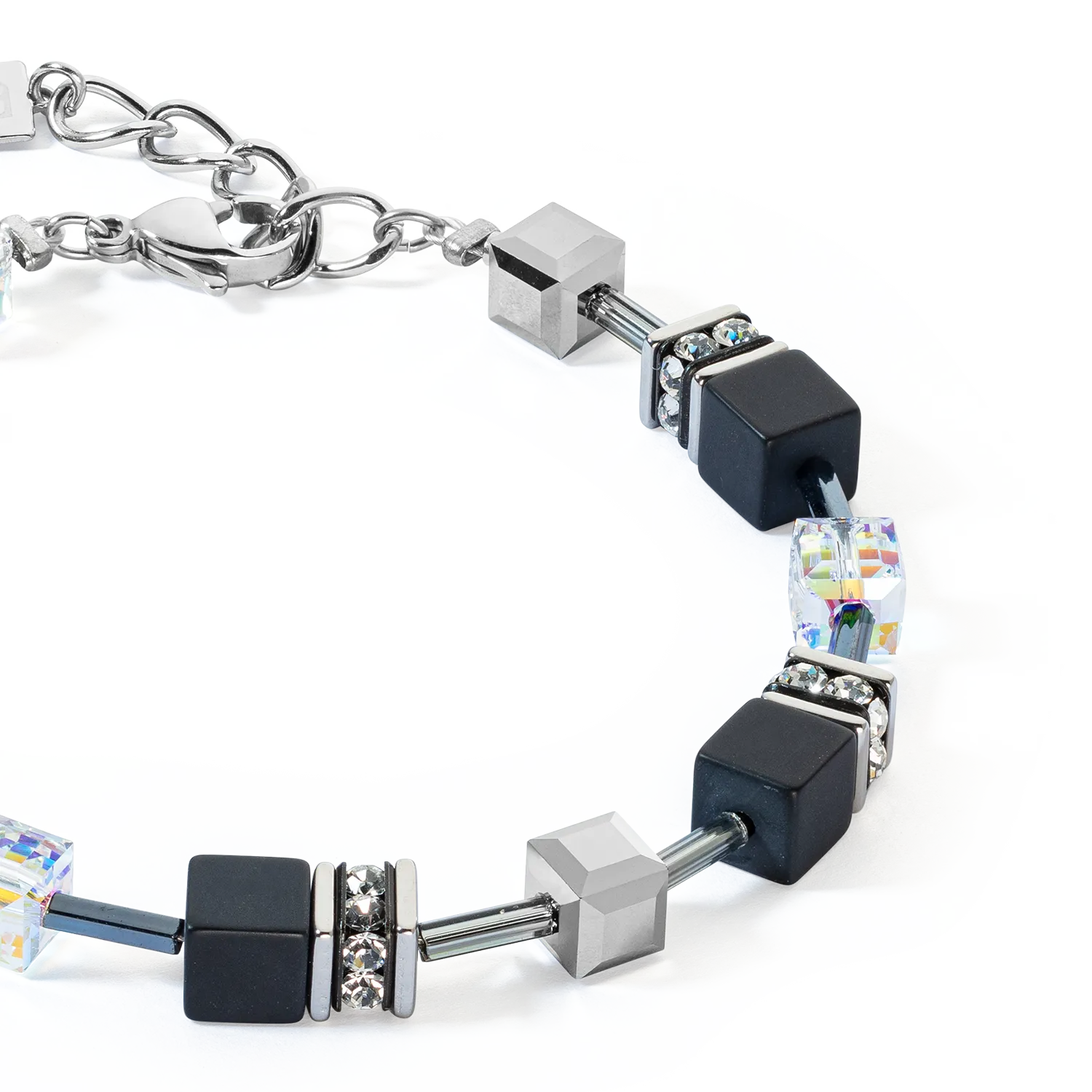 GeoCUBE® Iconic Precious Onyx bracelet crystal-black