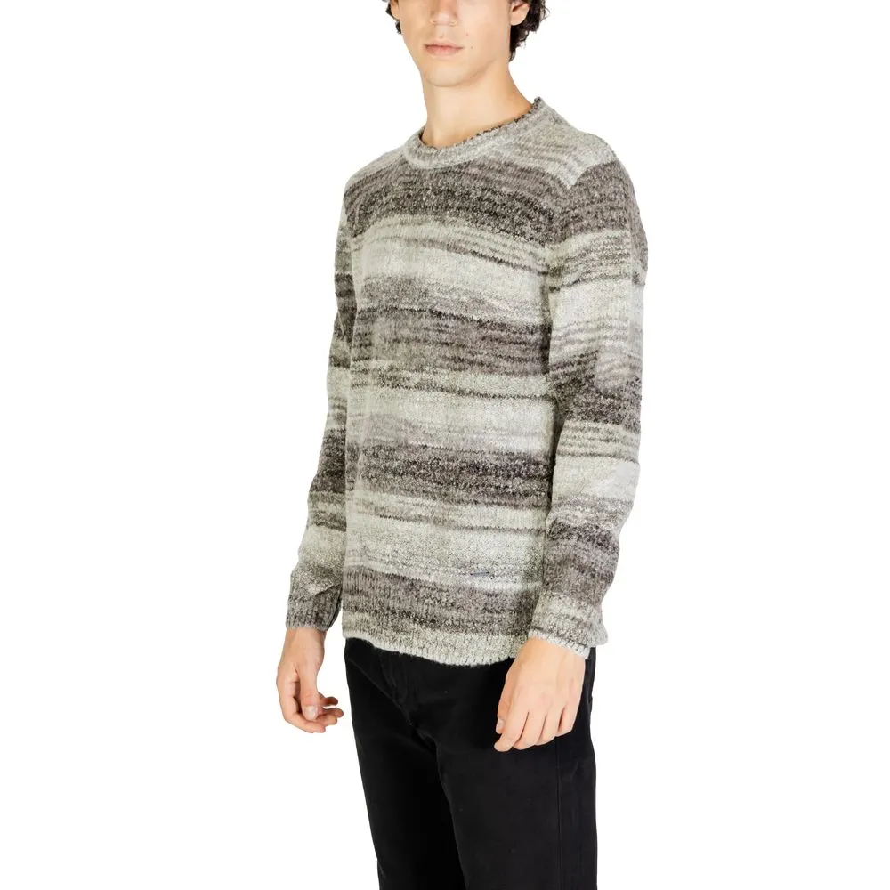 Gianni Lupo Gray Polyacrylic Sweater