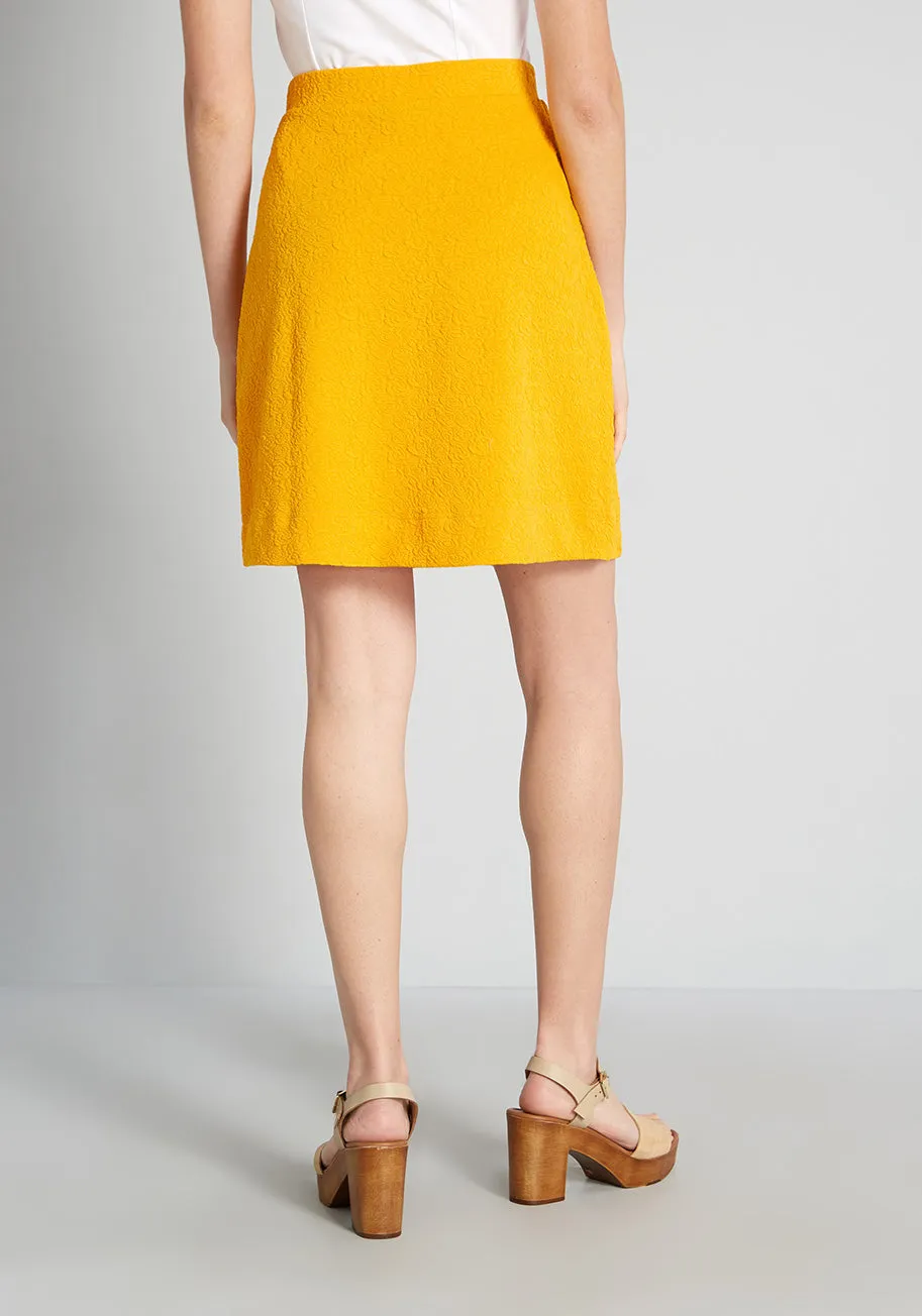 Goldie Blooms Knit A-Line Skirt