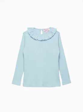 Grace Willow Jersey Top in Pale Blue