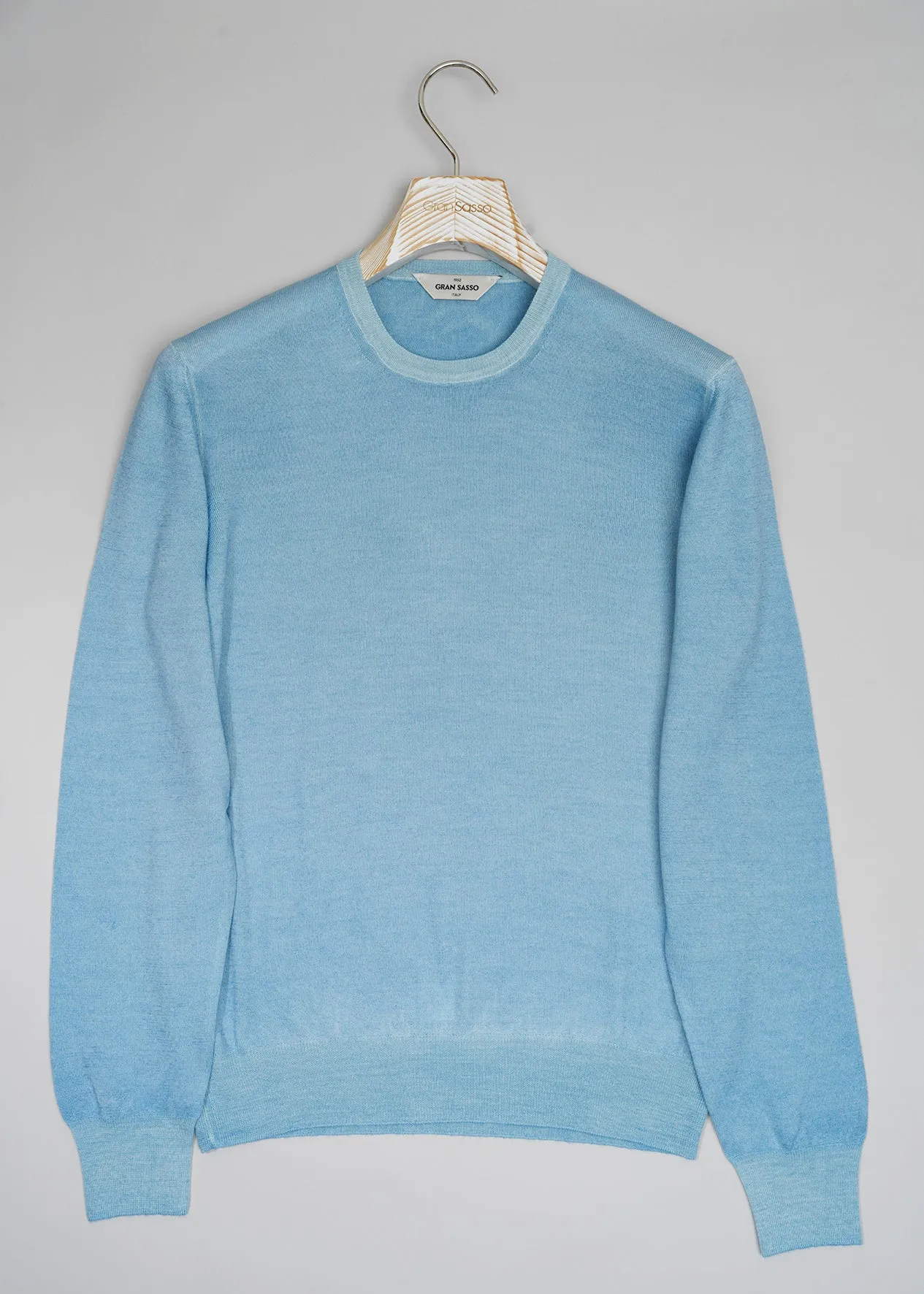 Gran Sasso Vintage Merino Crew Neck / Light Blue