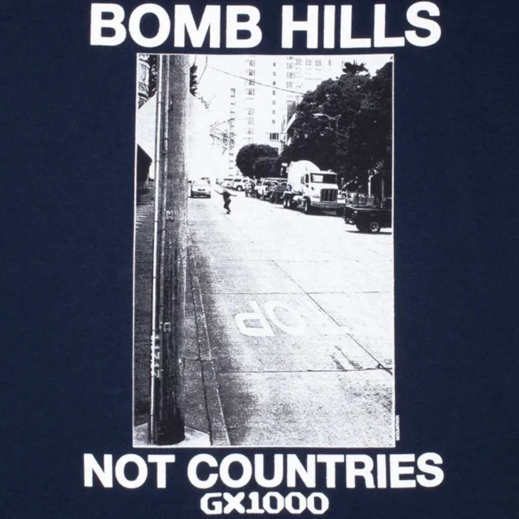 GX1000 Bomb Hills Not Countries Tee [Navy]