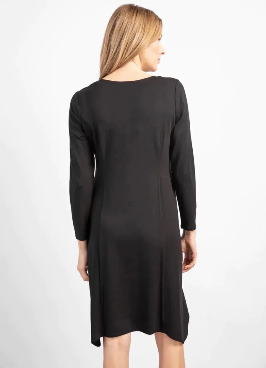 Habitat, 55987 Elbow Sleeve Pocket Dress, Black