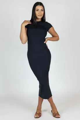 Half Sleeve Jersey Pencil Dress