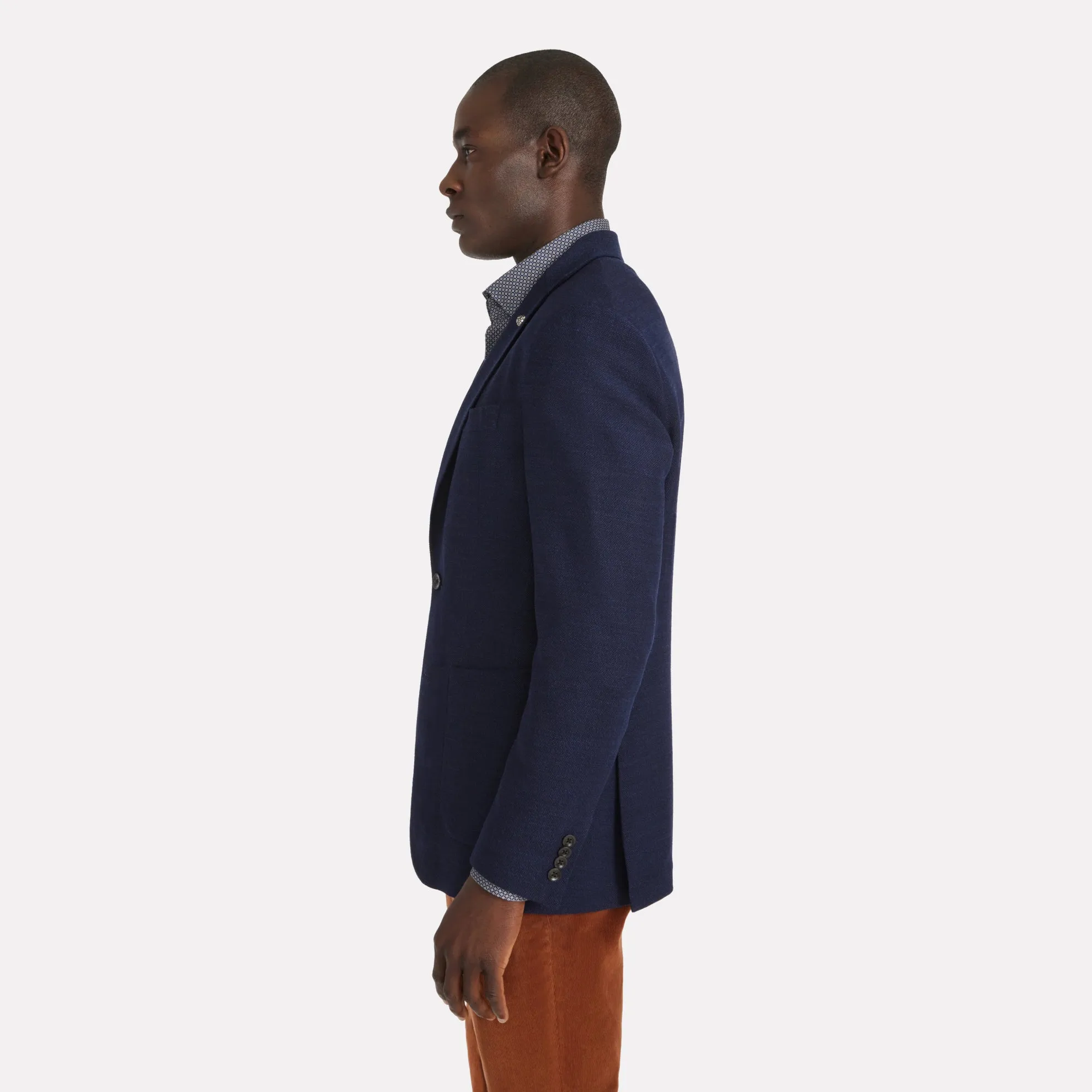 Hampton Contemporary Fit Soft Constructed Jacket / Navy