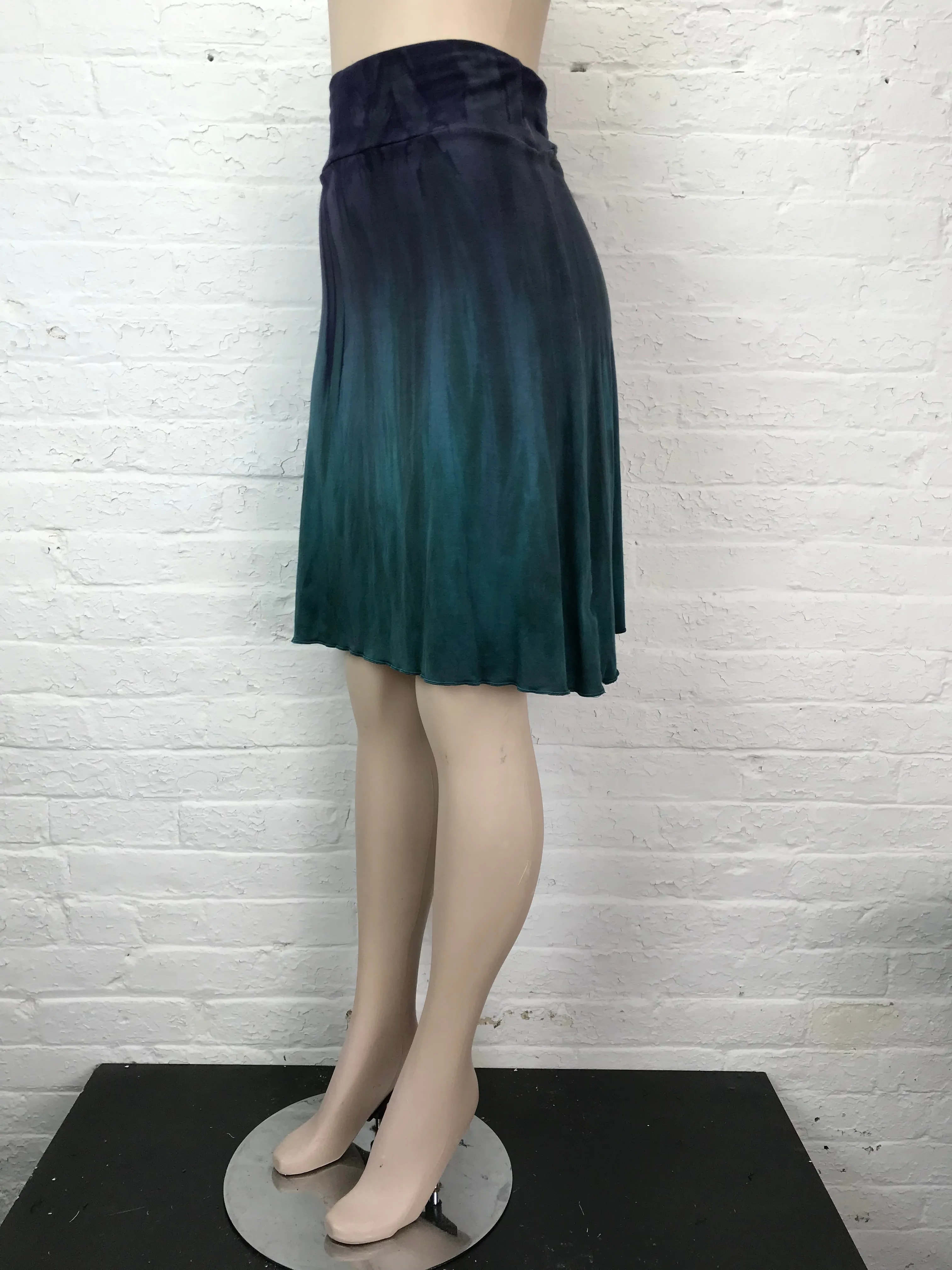 Knee Length Skirt in Mermaid Ombre