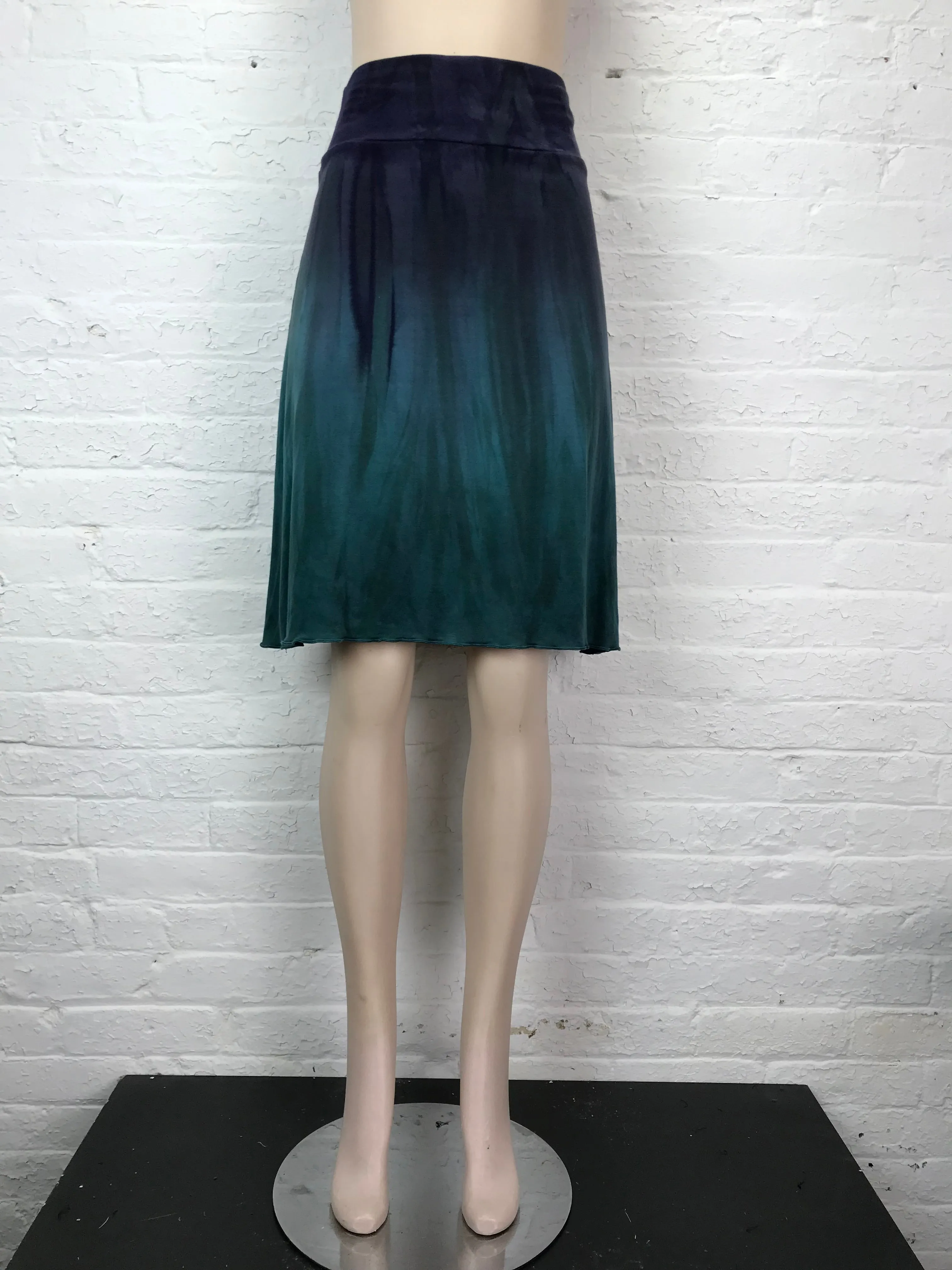 Knee Length Skirt in Mermaid Ombre