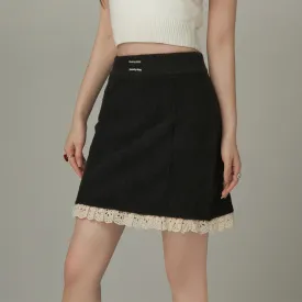 Lace Knit Banded Skirt