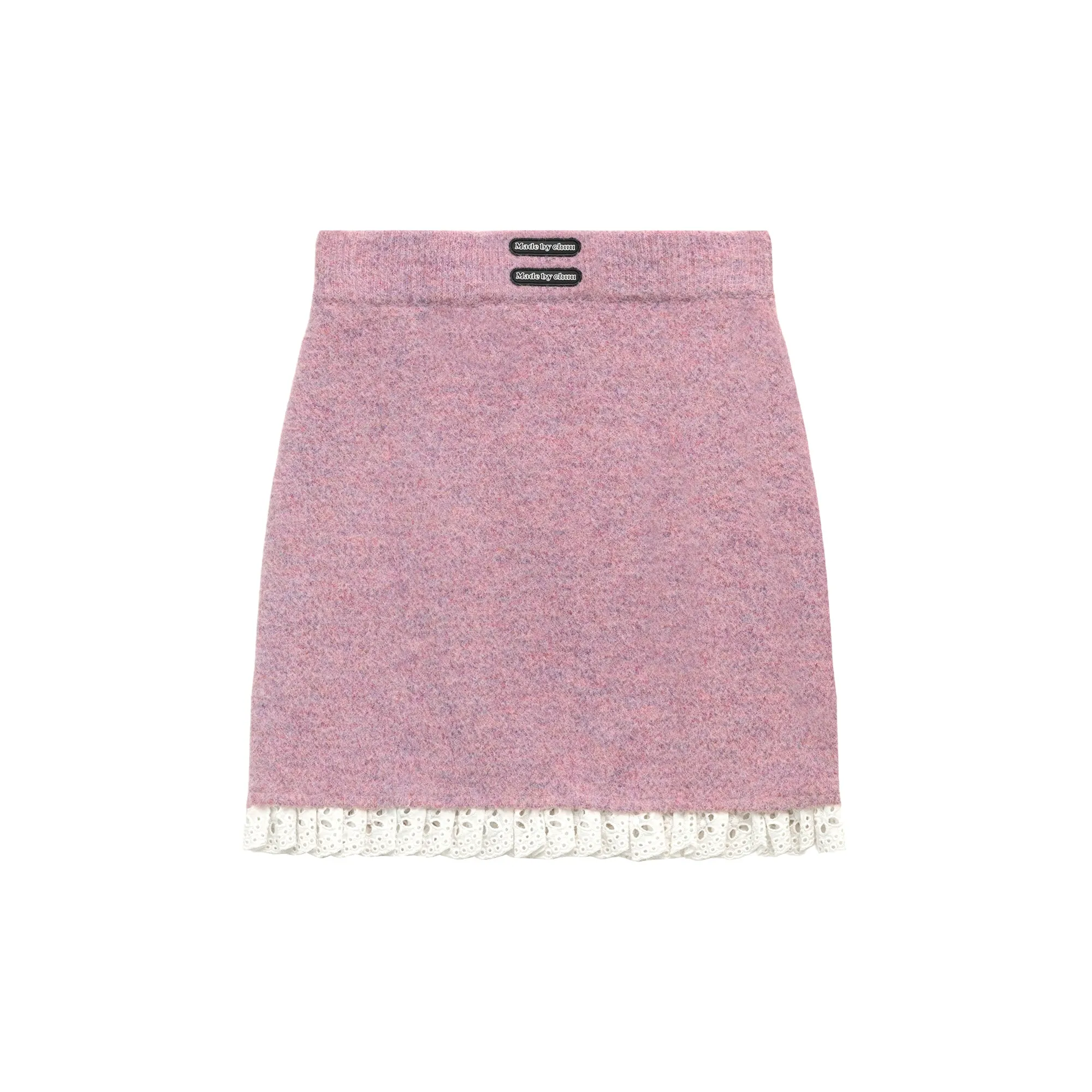 Lace Knit Banded Skirt