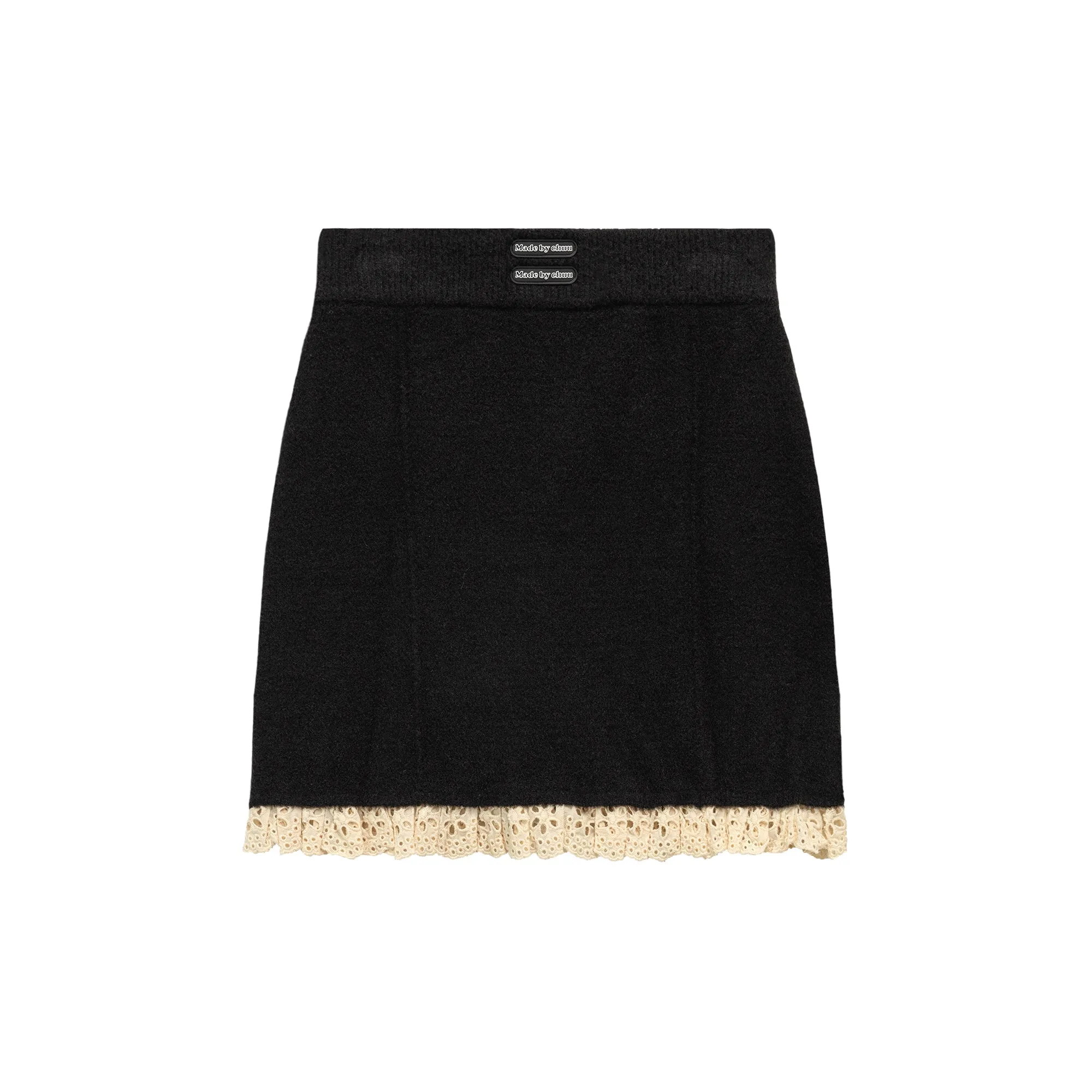 Lace Knit Banded Skirt