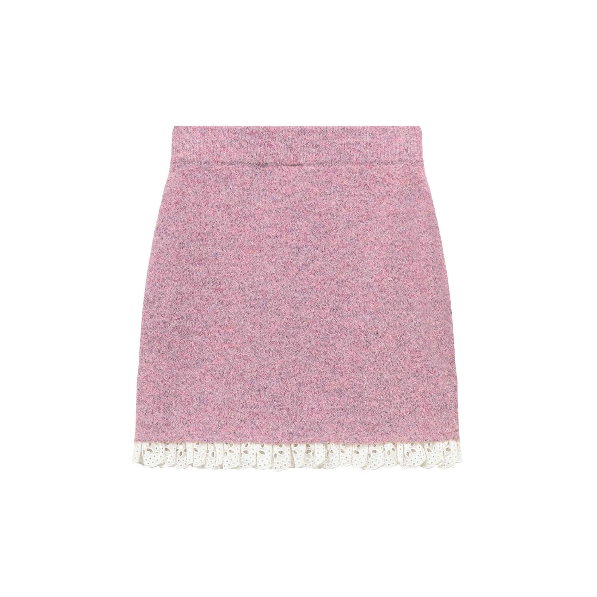 Lace Knit Banded Skirt