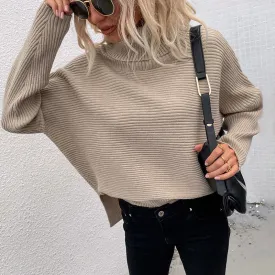 Lapel Divide Knitwear Top