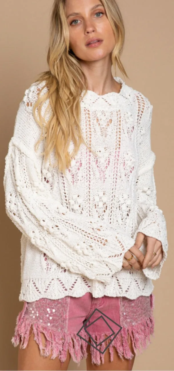 Lightweight ivory sweater