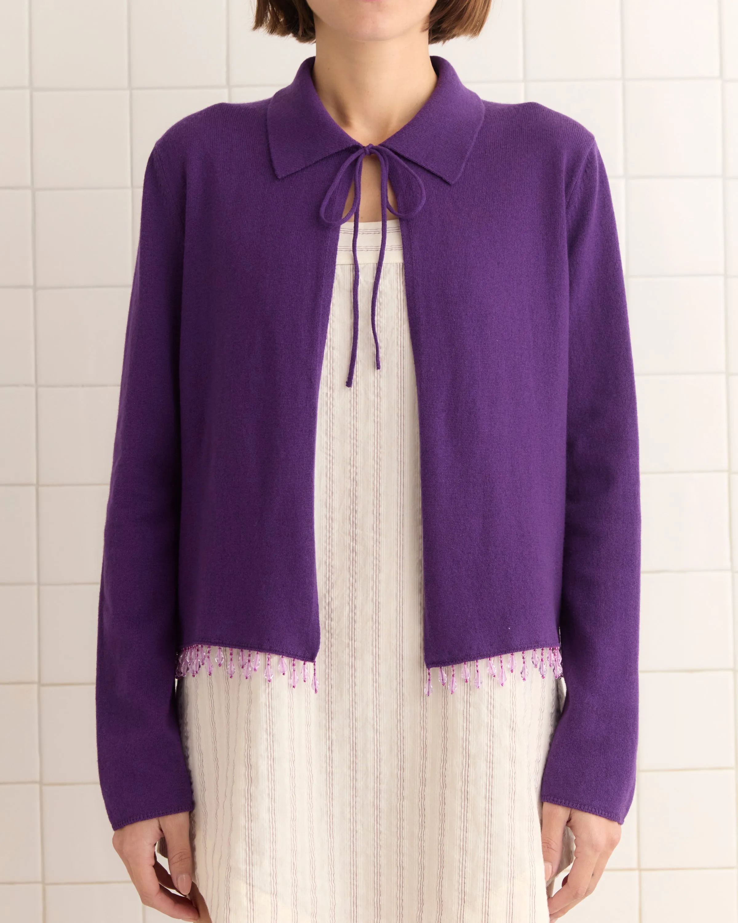 Lodge Cardigan - Plum