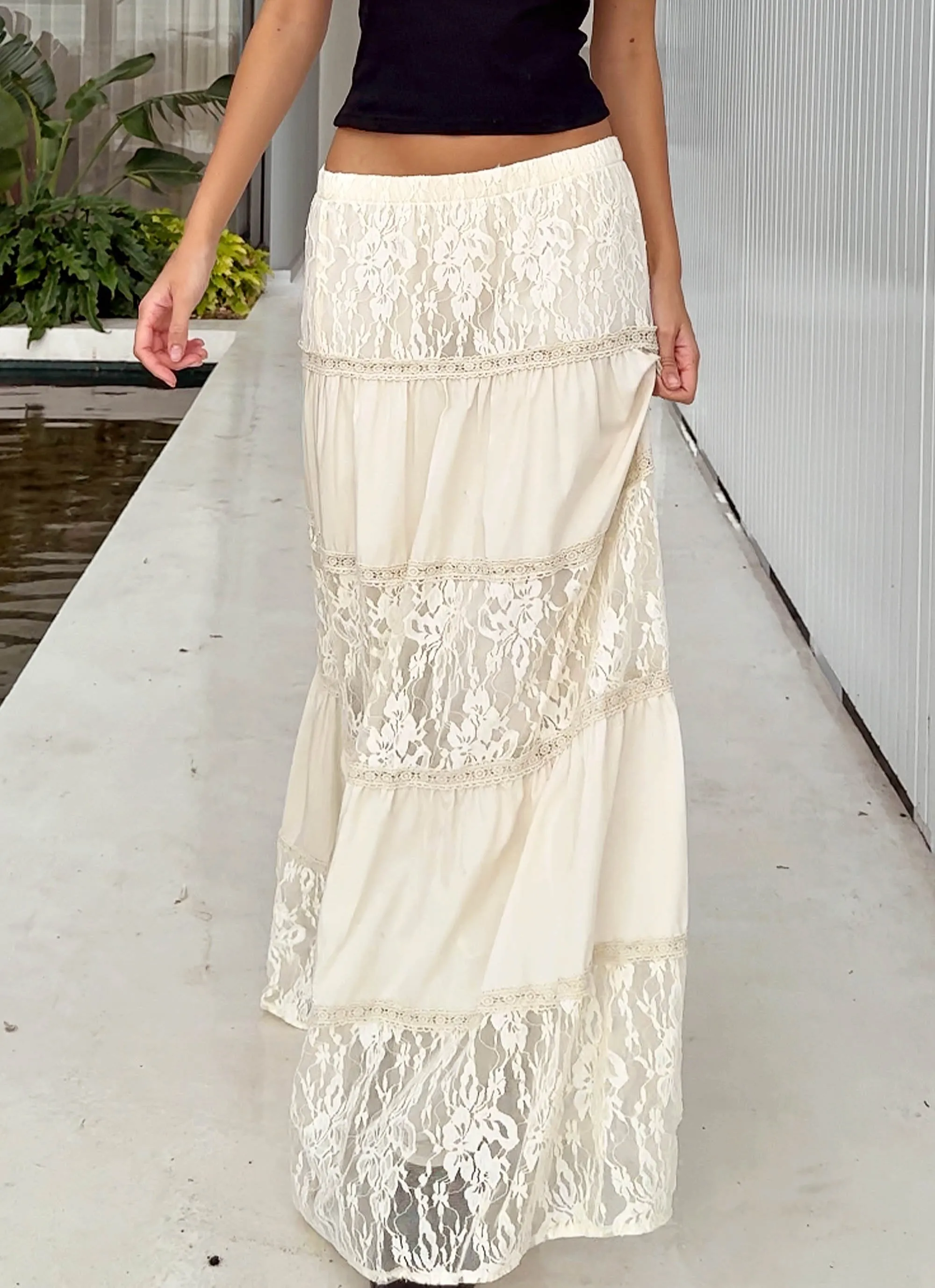 Loretta Maxi Skirt - Ivory