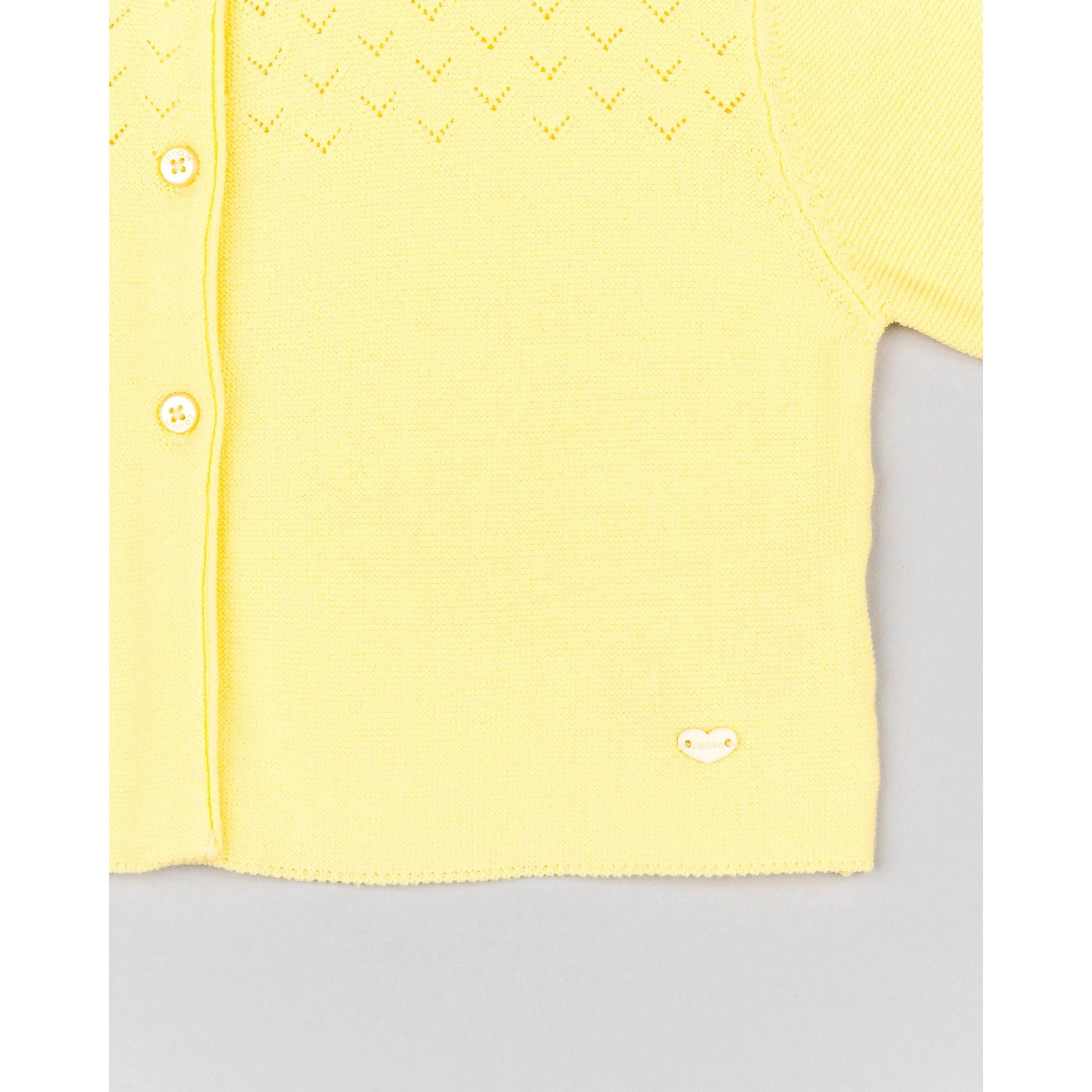 Losan Girls Knit Cardigan LKGAP0201 Light Yellow