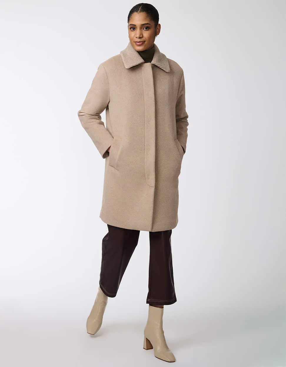 Modern Line Wool Coat