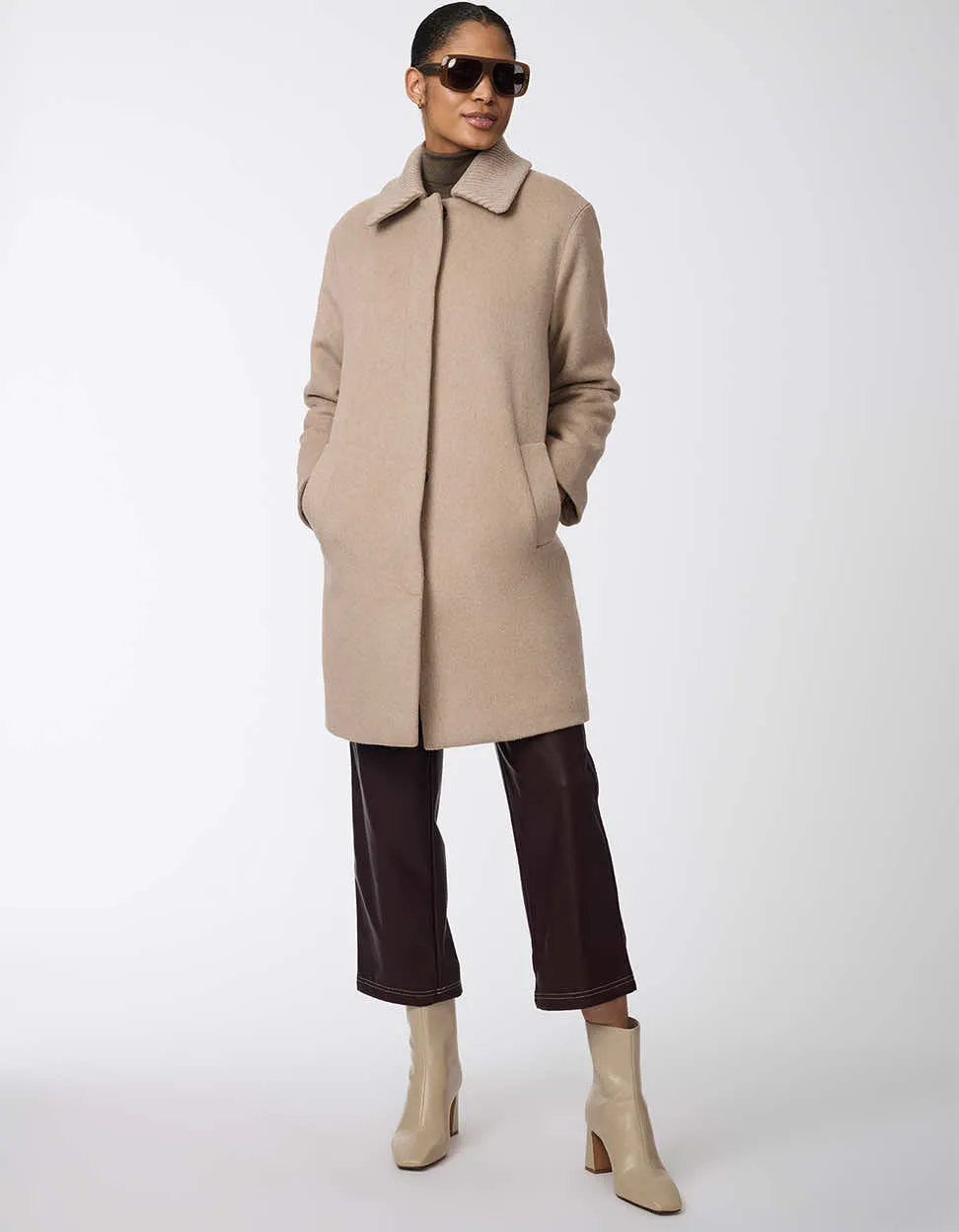 Modern Line Wool Coat