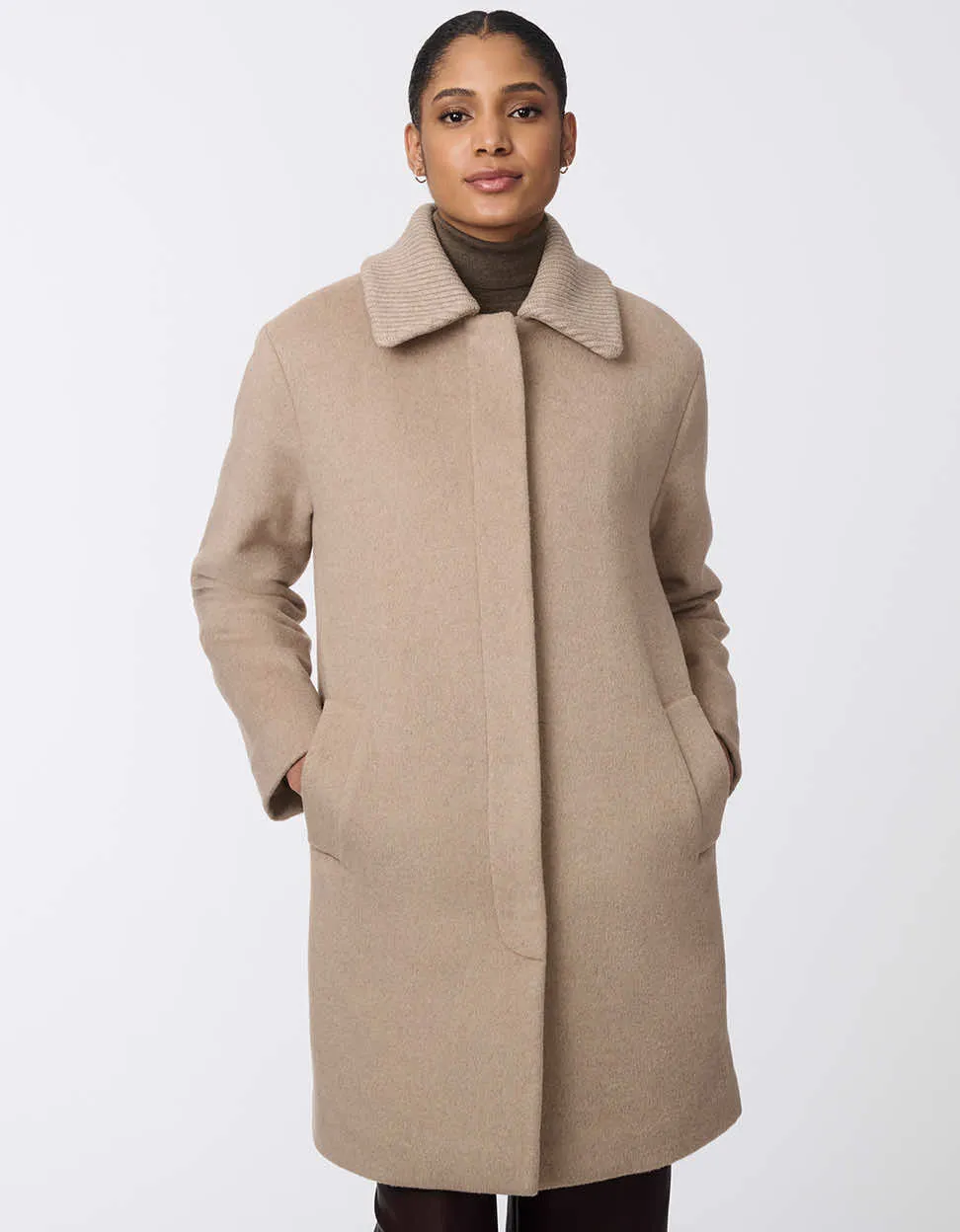 Modern Line Wool Coat