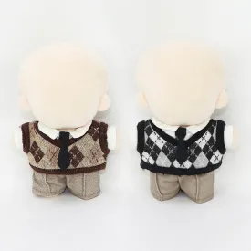 niannyyhouse 10cm Plush Doll Clothes Shirt Pants Tie Vest Campus Suit Dolls Accessories