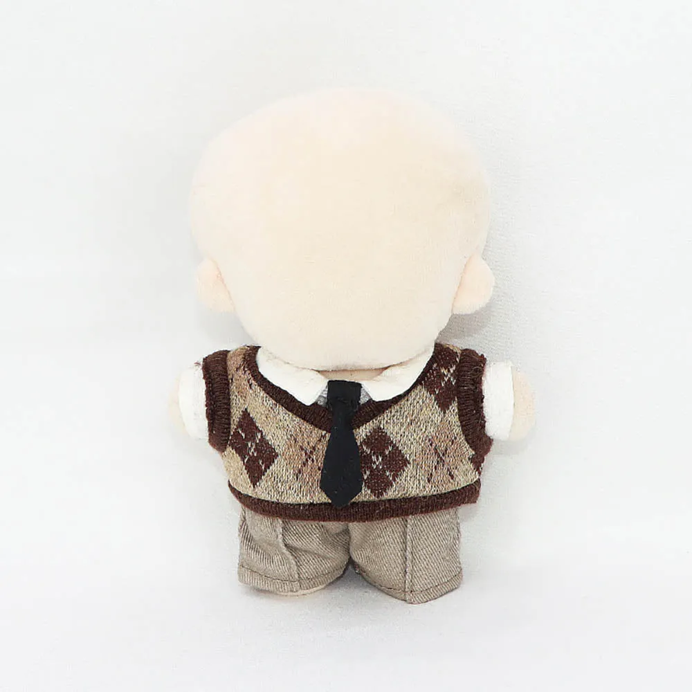 niannyyhouse 10cm Plush Doll Clothes Shirt Pants Tie Vest Campus Suit Dolls Accessories