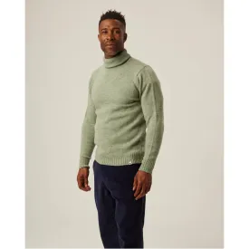 Peregrine Makers Stitch Polo Neck Jumper Mint Made in England WJ71038