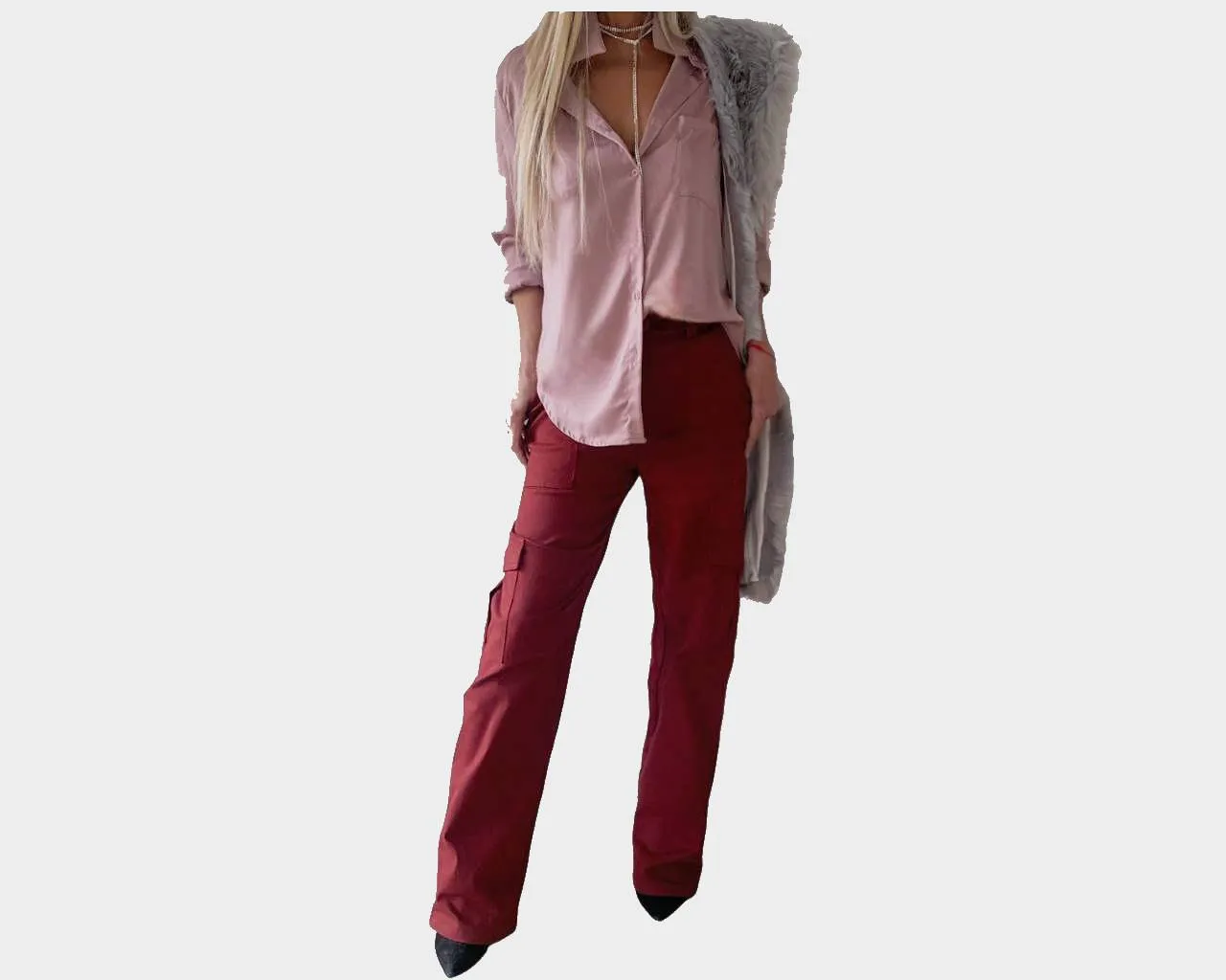 Rose Mauve Long Sleeve Shirt - The Aspen