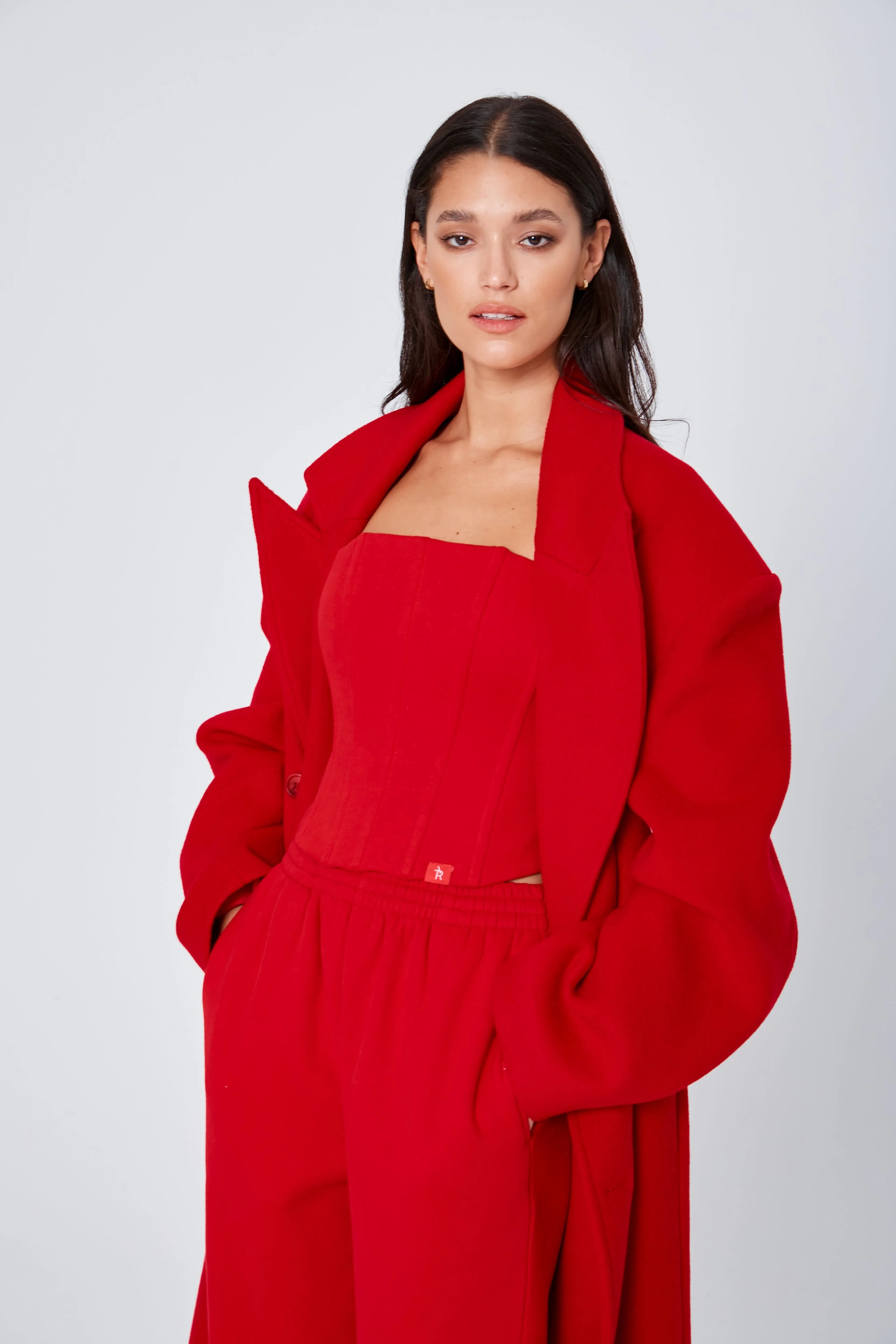 ROZALIA x ATOIR Womens The Coat Chili