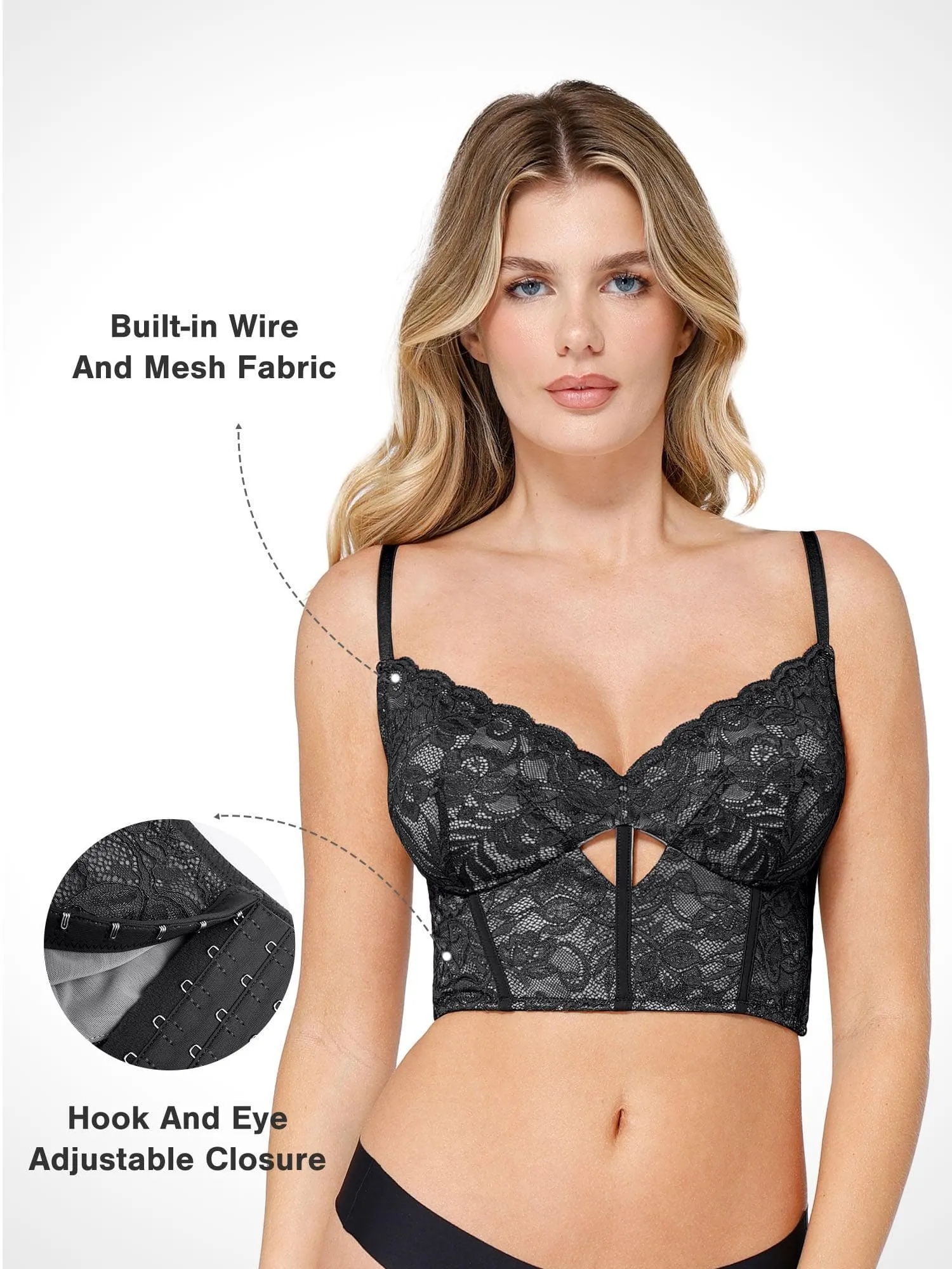 Shapewear Lace Corset Bra or Slimming Midi Wrap Skirt