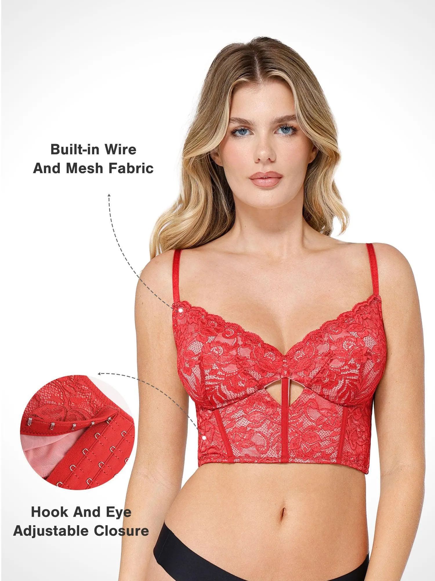 Shapewear Lace Corset Bra or Slimming Midi Wrap Skirt